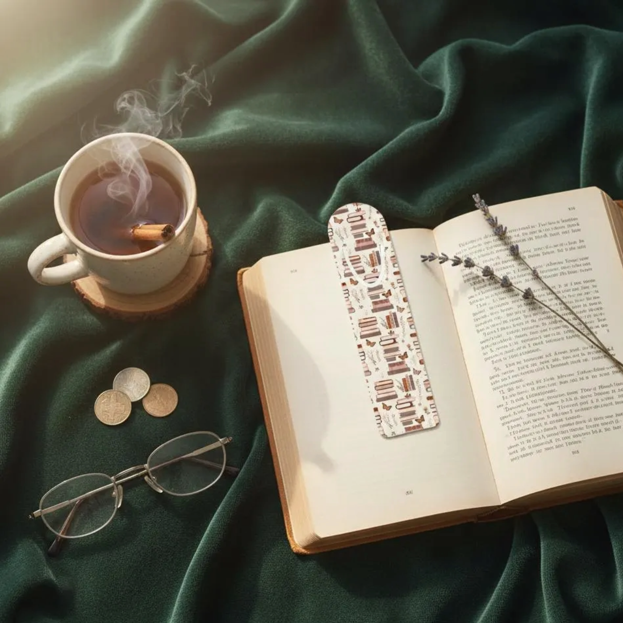 Stacked Books Bookmark