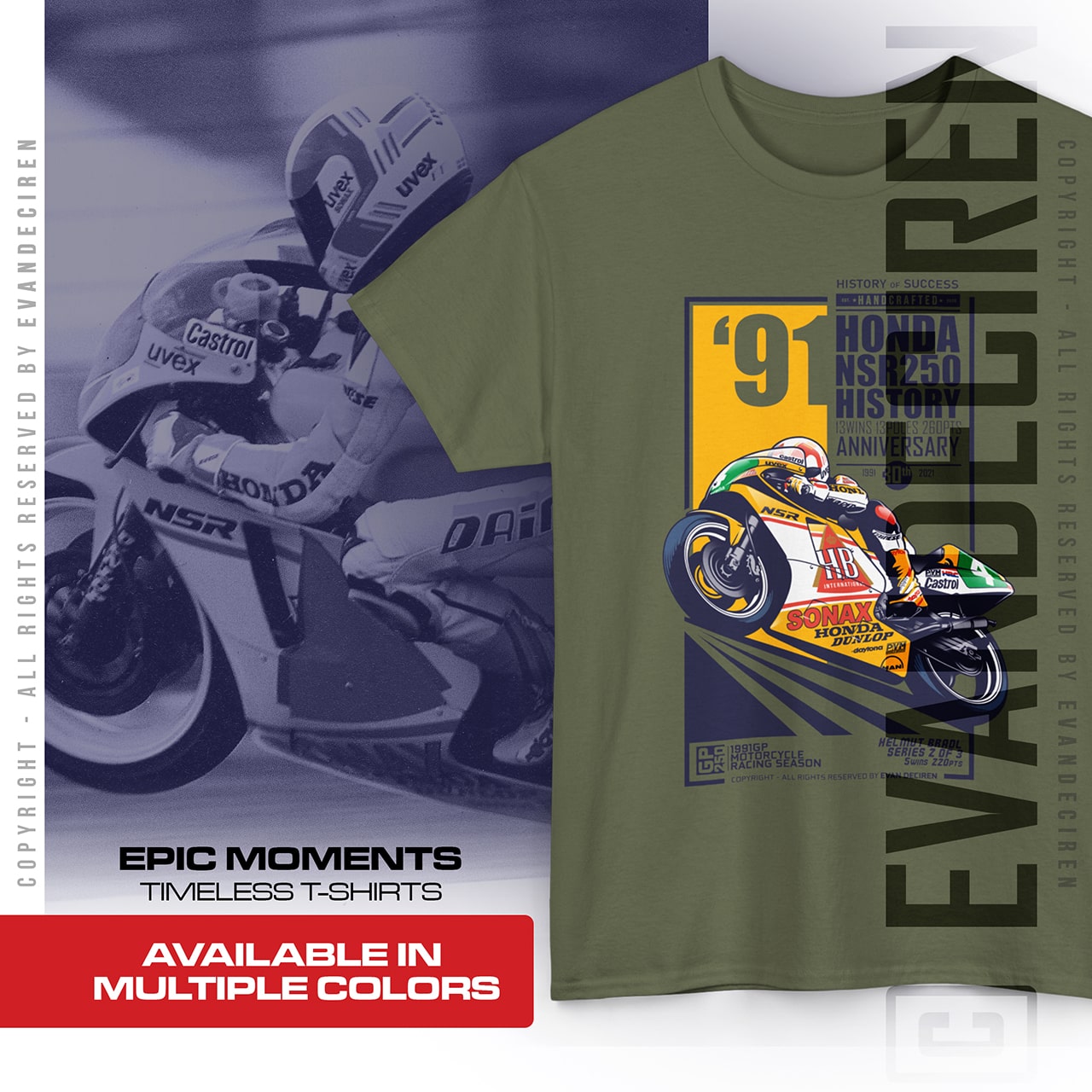 Helmut Bradl 1991 | Honda NSR250 History product thumbnail image