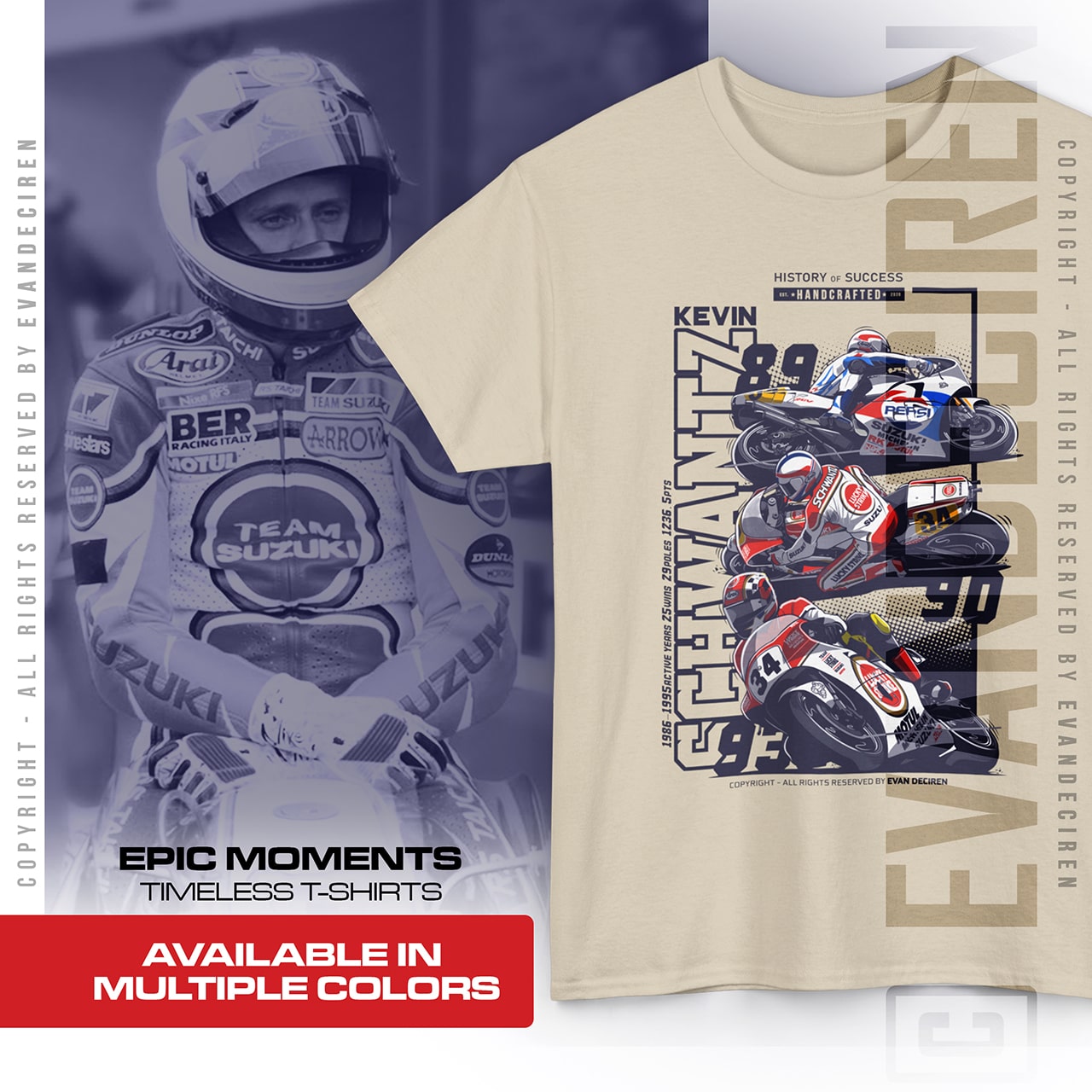 Kevin Schwantz | The 34 Legend product thumbnail image Kevin Schwantz | The 34 Legend product thumbnail image