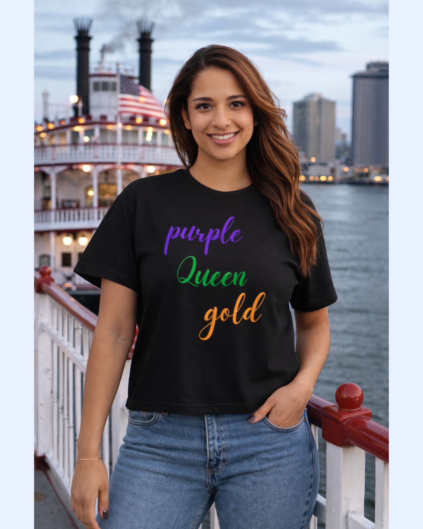  'Purple Queen Gold' popular boxy tee product thumbnail image