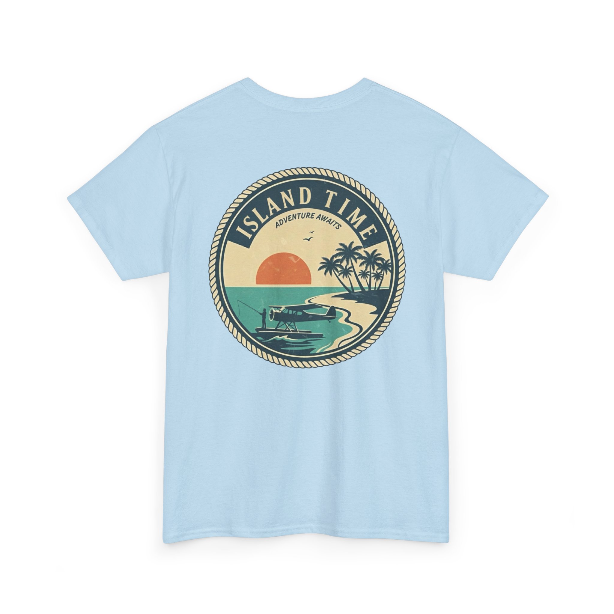 Seaplane Fishing Sunset Tee