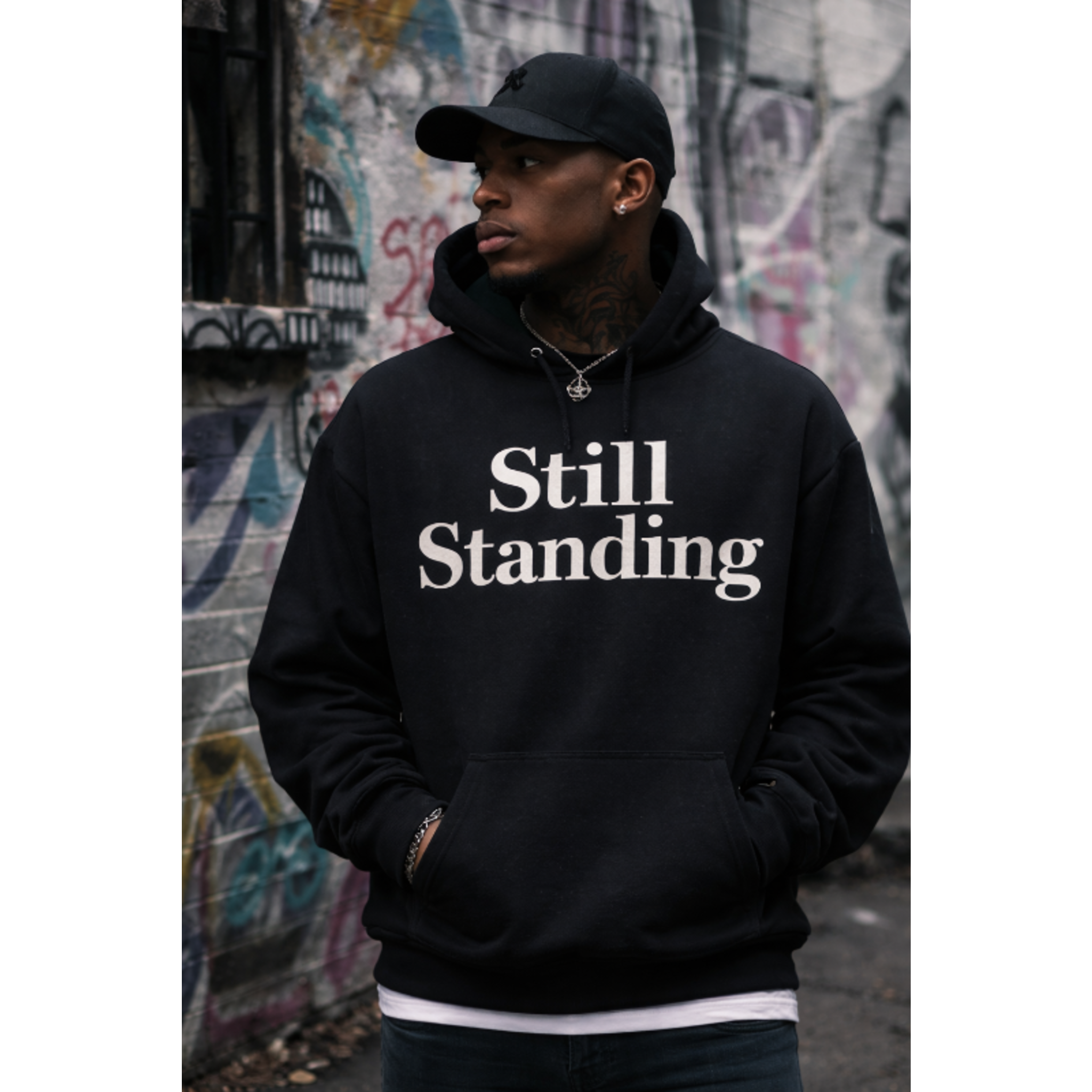 Still Standing Hoodie — "Survivor: A King’s Thoughts" Inspirational Pullover product thumbnail image Still Standing Hoodie — "Survivor: A King’s Thoughts" Inspirational Pullover product thumbnail image