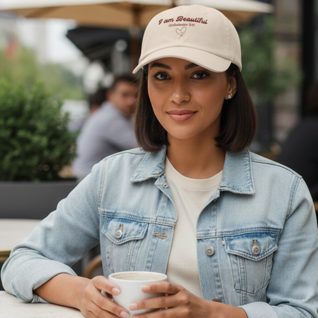 “I Am Beautiful” Christian Dad Cap – Ecclesiastes 3:11 Embroidered Faith Hat, Adjustable Unisex Baseball Cap product thumbnail image