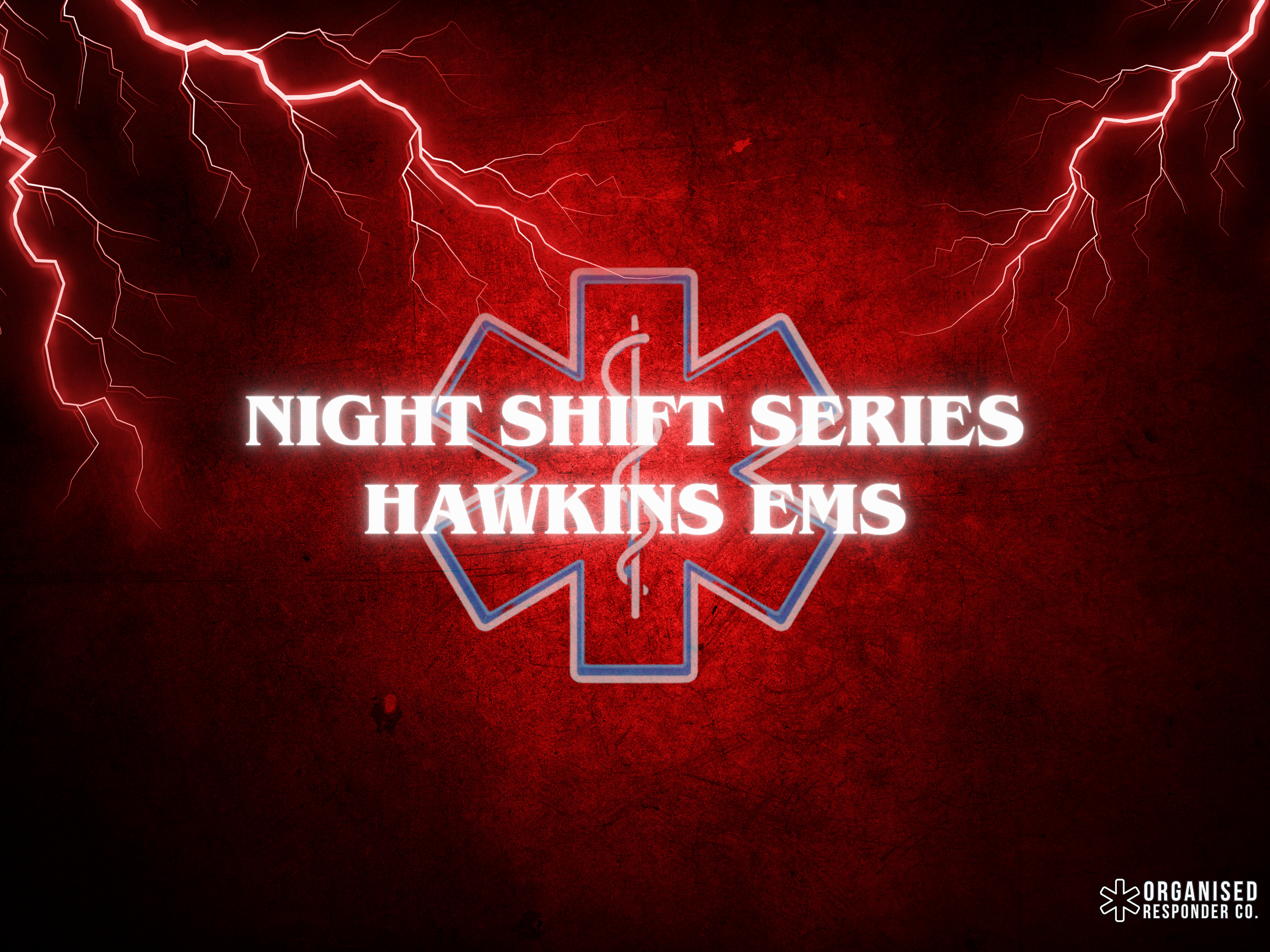 Hawkins EMS Night Shift Shirt | 80s Horror EMS T-Shirt | First Responder Graphic Tee | Gildan Softstyle 64000 product thumbnail image