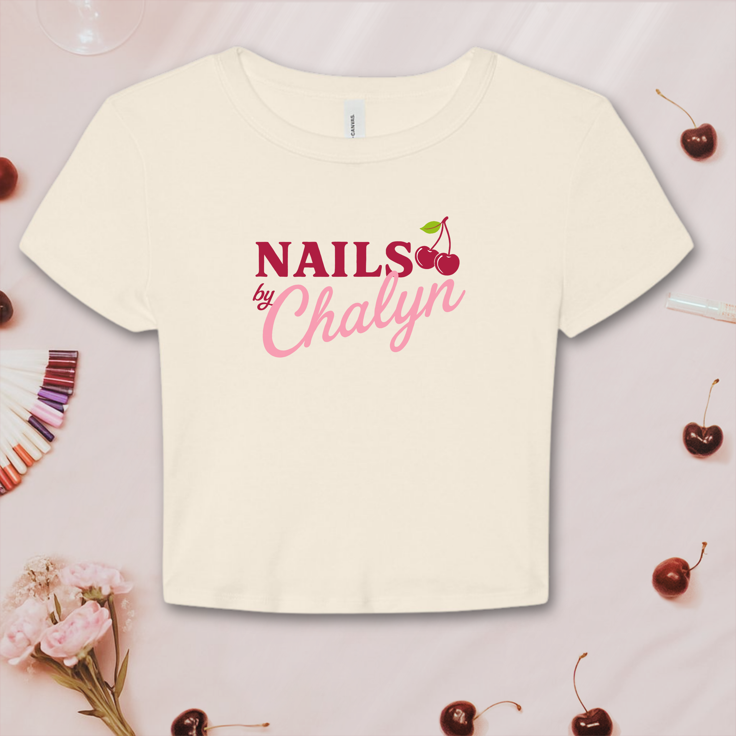 Nails by Chalyn Logo Tee; Bella &amp; Canvas Baby Tee product thumbnail image