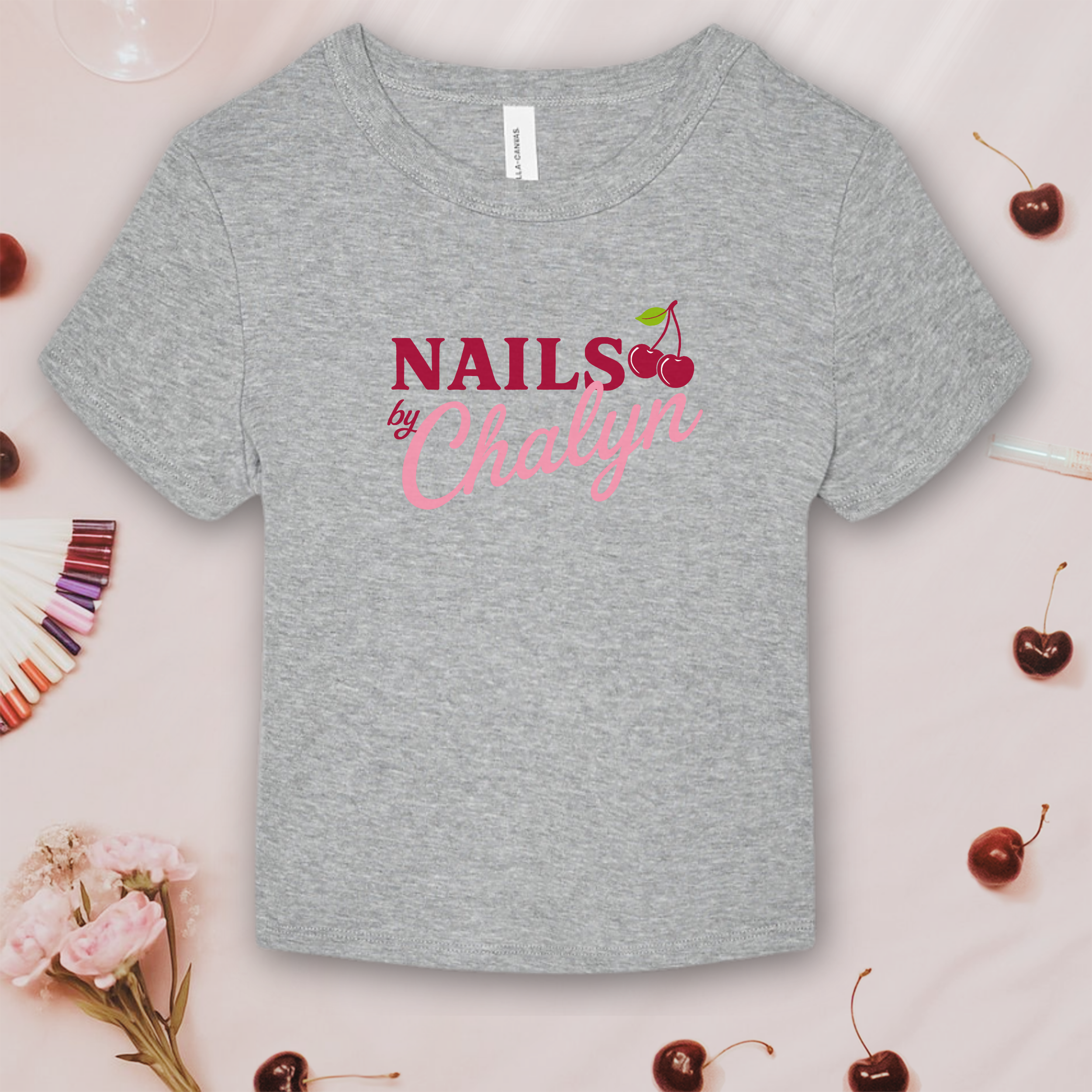 Nails by Chalyn Logo Tee; Bella & Canvas Baby Tee product thumbnail image Nails by Chalyn Logo Tee; Bella & Canvas Baby Tee product thumbnail image