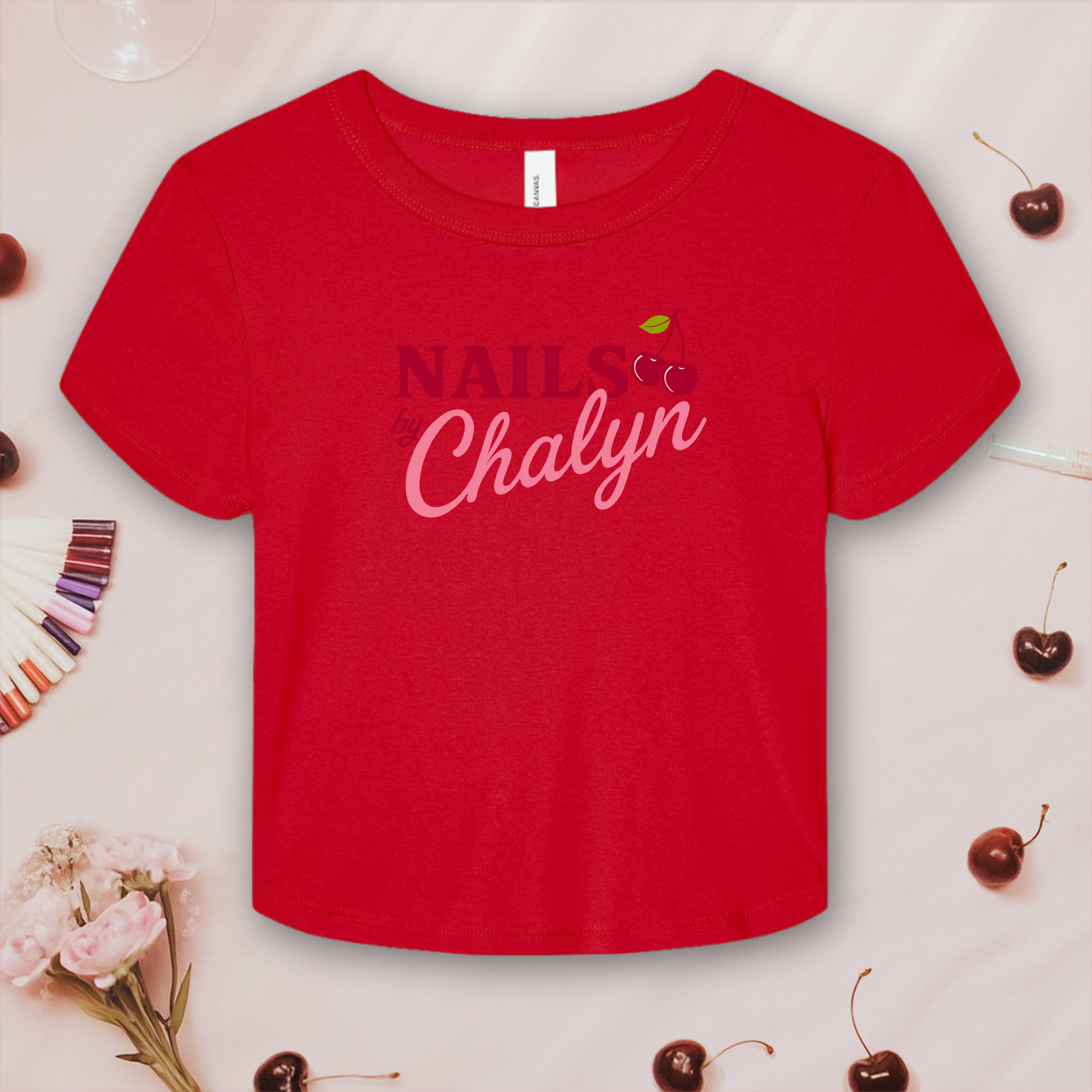 Nails by Chalyn Logo Tee; Bella &amp; Canvas Baby Tee product thumbnail image