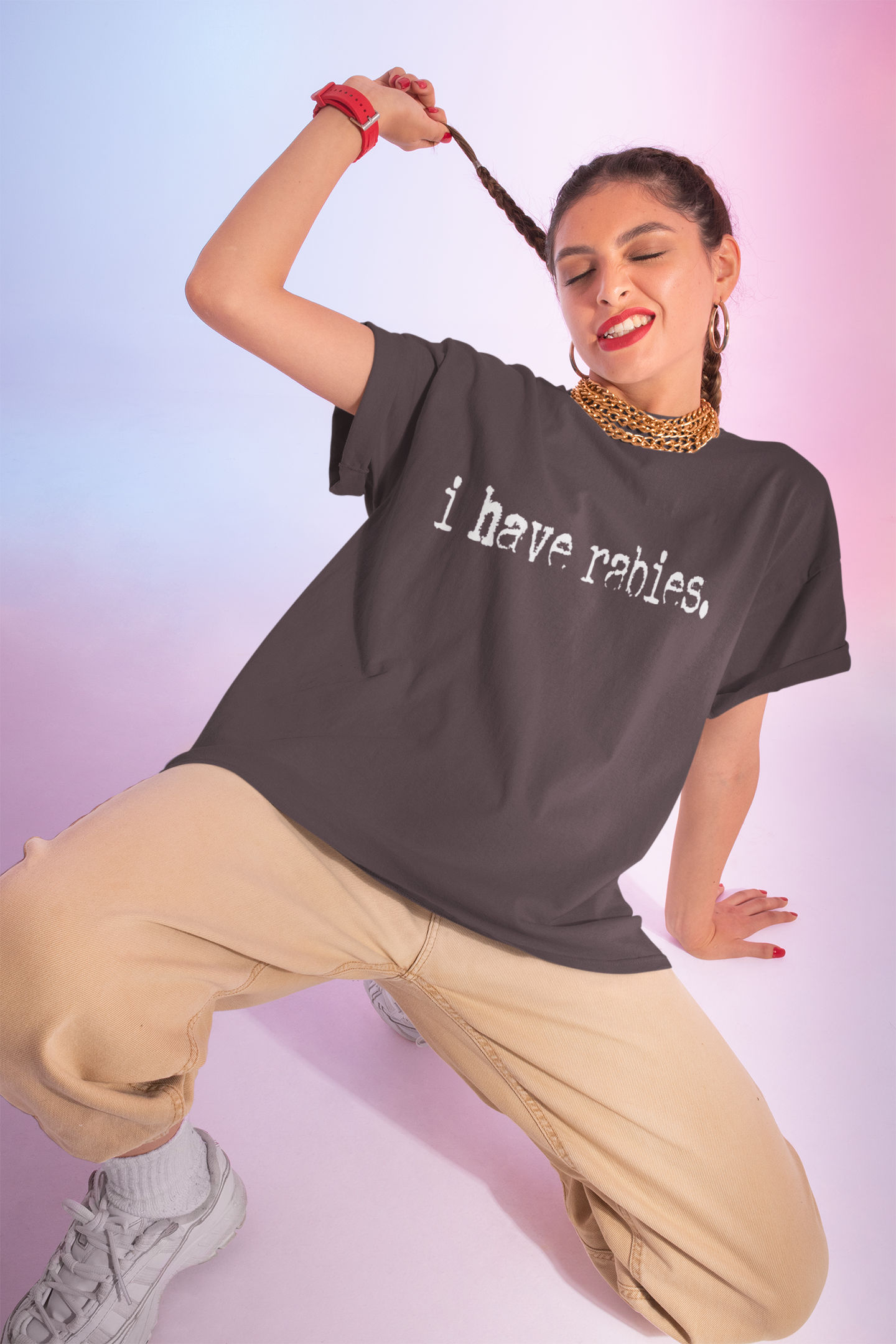 i have rabies - Comfort Colors Tshirt product thumbnail image i have rabies - Comfort Colors Tshirt product thumbnail image