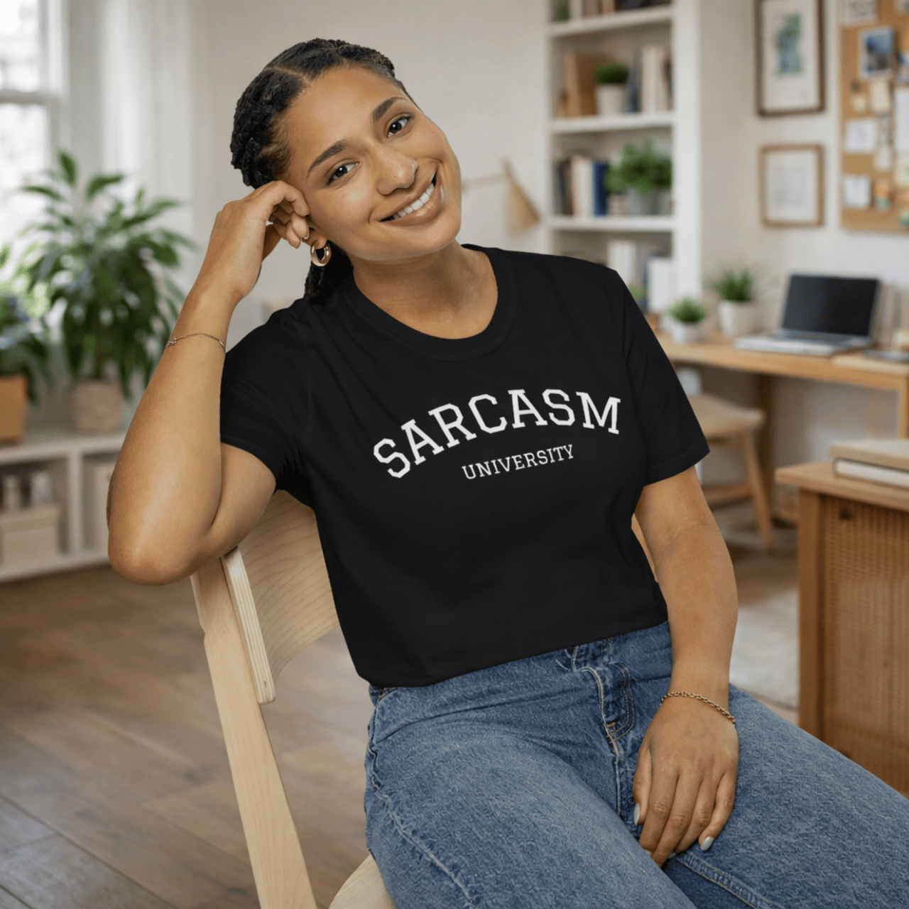 Sarcasm University Unisex Softstyle T-Shirt product thumbnail image
