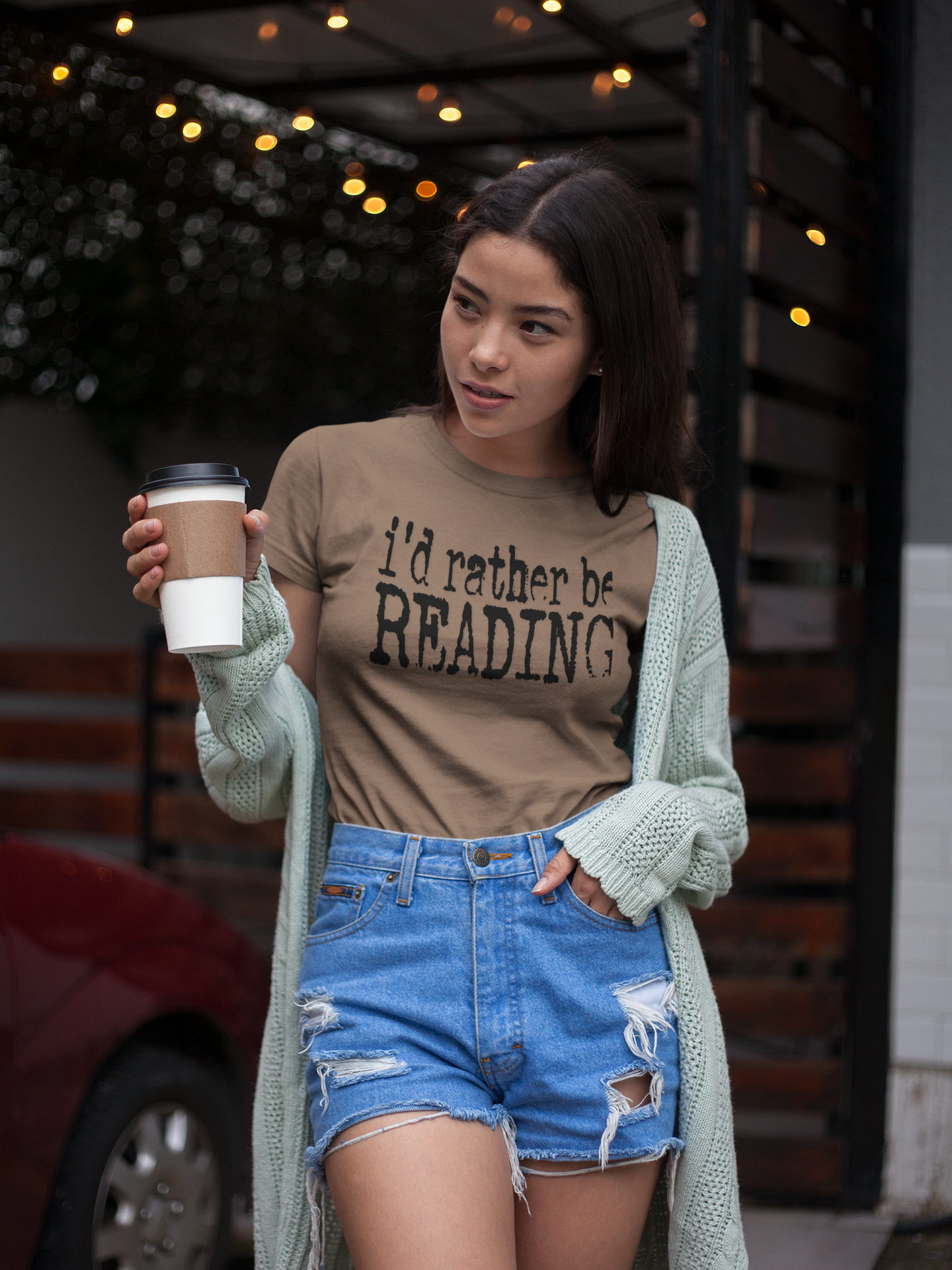 I'd rather be reading  - Comfort Colors Tshirt product thumbnail image