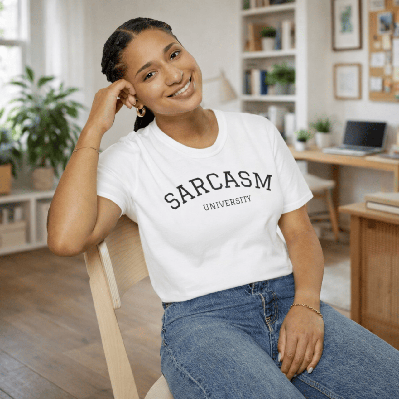 Sarcasm University Unisex Softstyle T-Shirt product thumbnail image