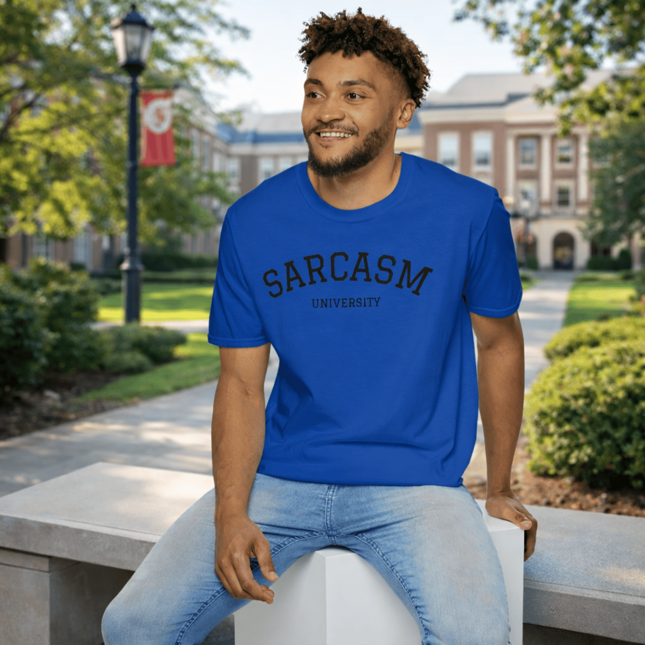 Sarcasm University Unisex Softstyle T-Shirt product thumbnail image Sarcasm University Unisex Softstyle T-Shirt product thumbnail image