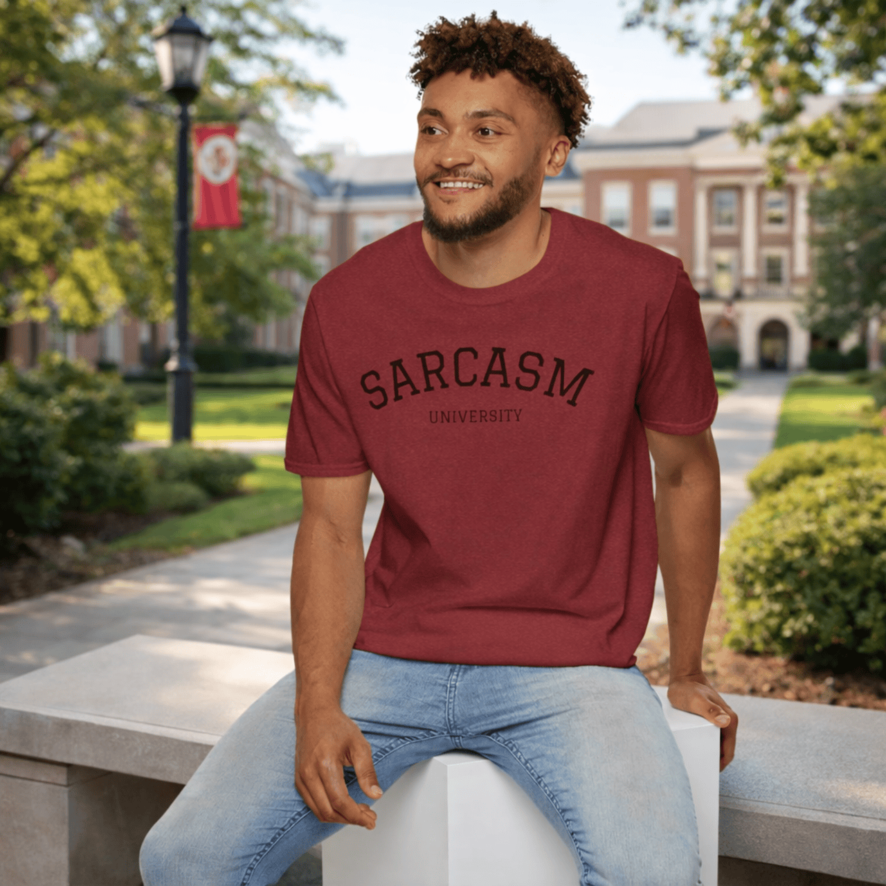 Sarcasm University Unisex Softstyle T-Shirt product thumbnail image Sarcasm University Unisex Softstyle T-Shirt product thumbnail image