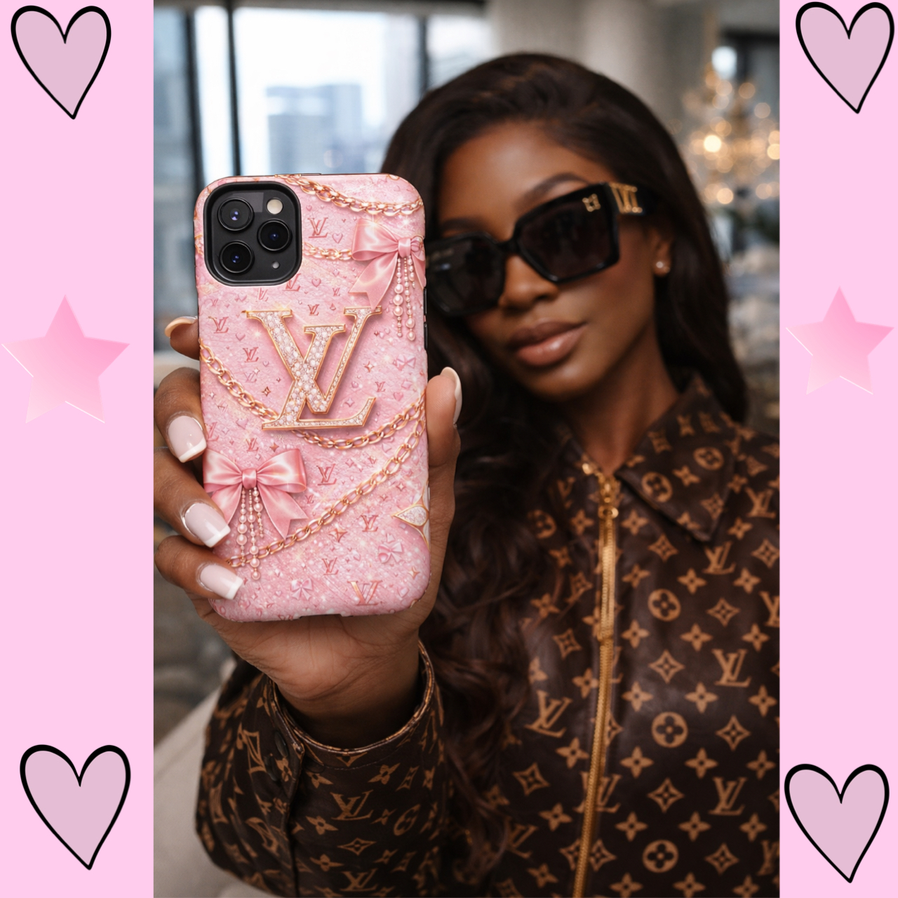 LV chain phone case product thumbnail image LV chain phone case product thumbnail image