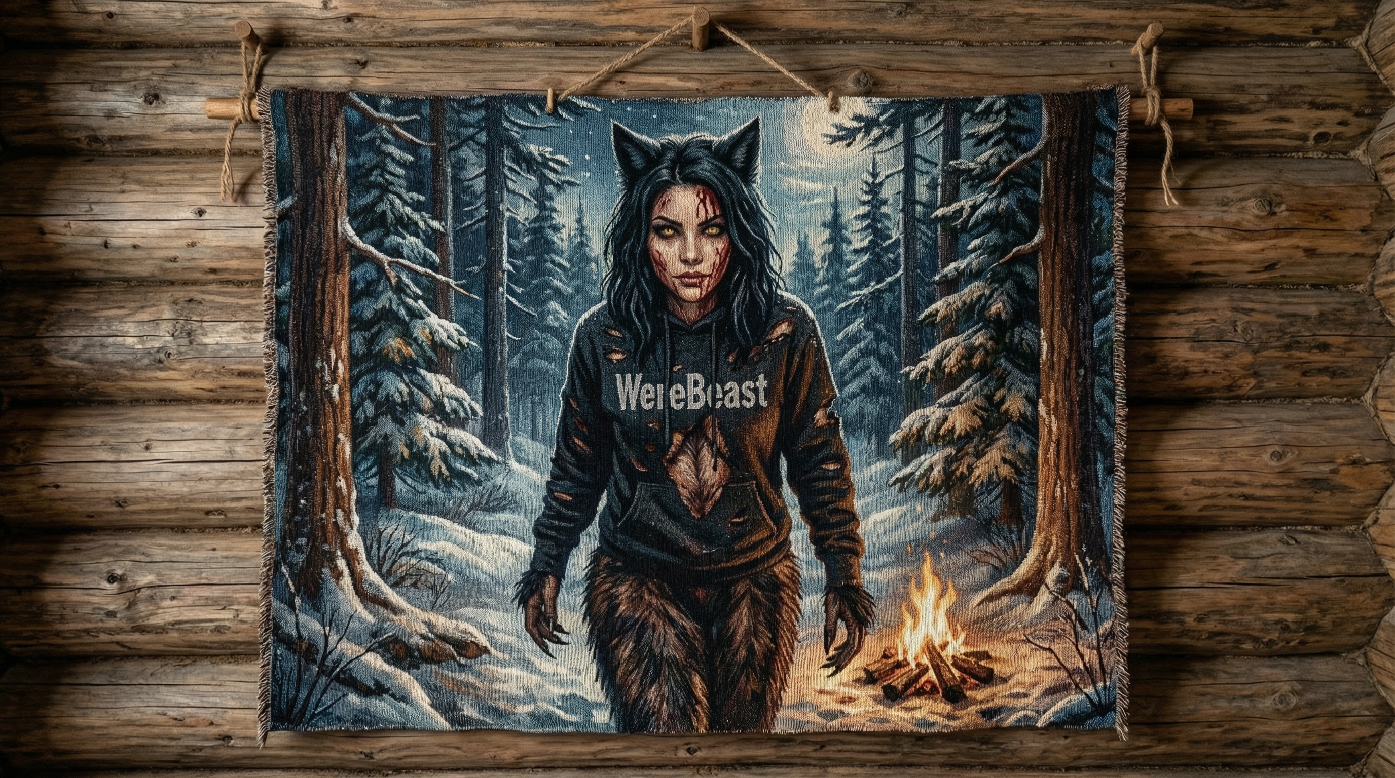 Rhea the Werewolf Tapestry  product thumbnail image