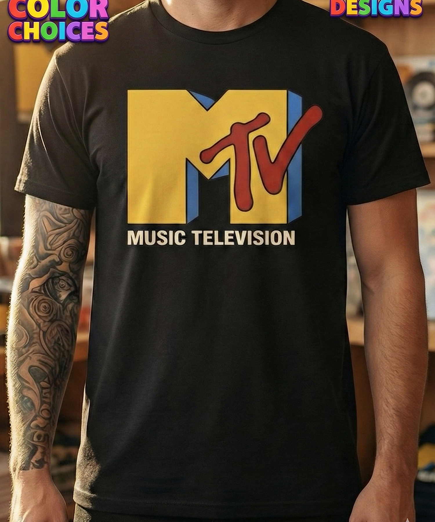 MTV – The Original 80’s 90’s Music Television T-Shirt | Retro Vintage Music Tee product thumbnail image MTV – The Original 80’s 90’s Music Television T-Shirt | Retro Vintage Music Tee product thumbnail image