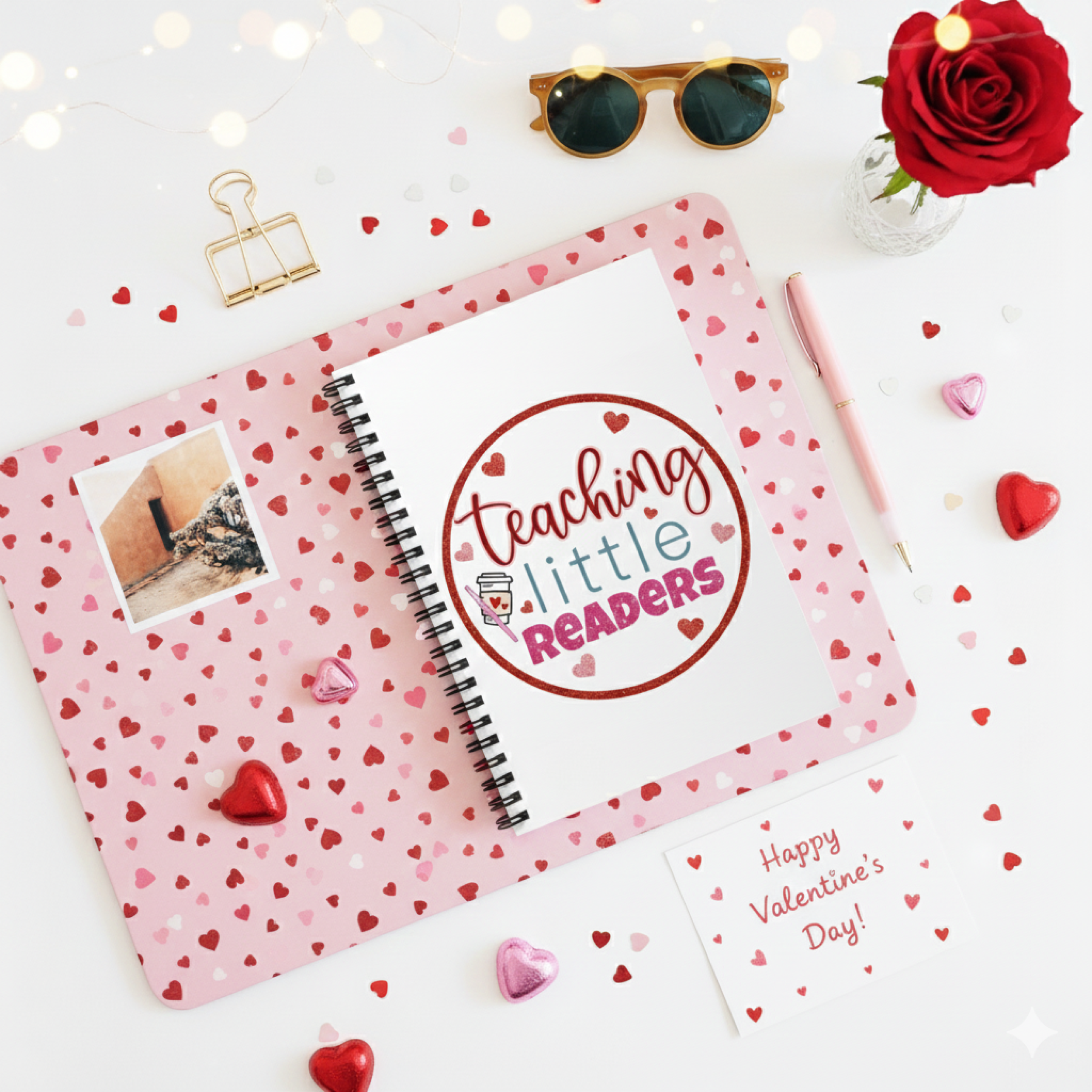 Notebook — "Teaching Little Readers" Spiral Ruled Notebook for Teachers product thumbnail image