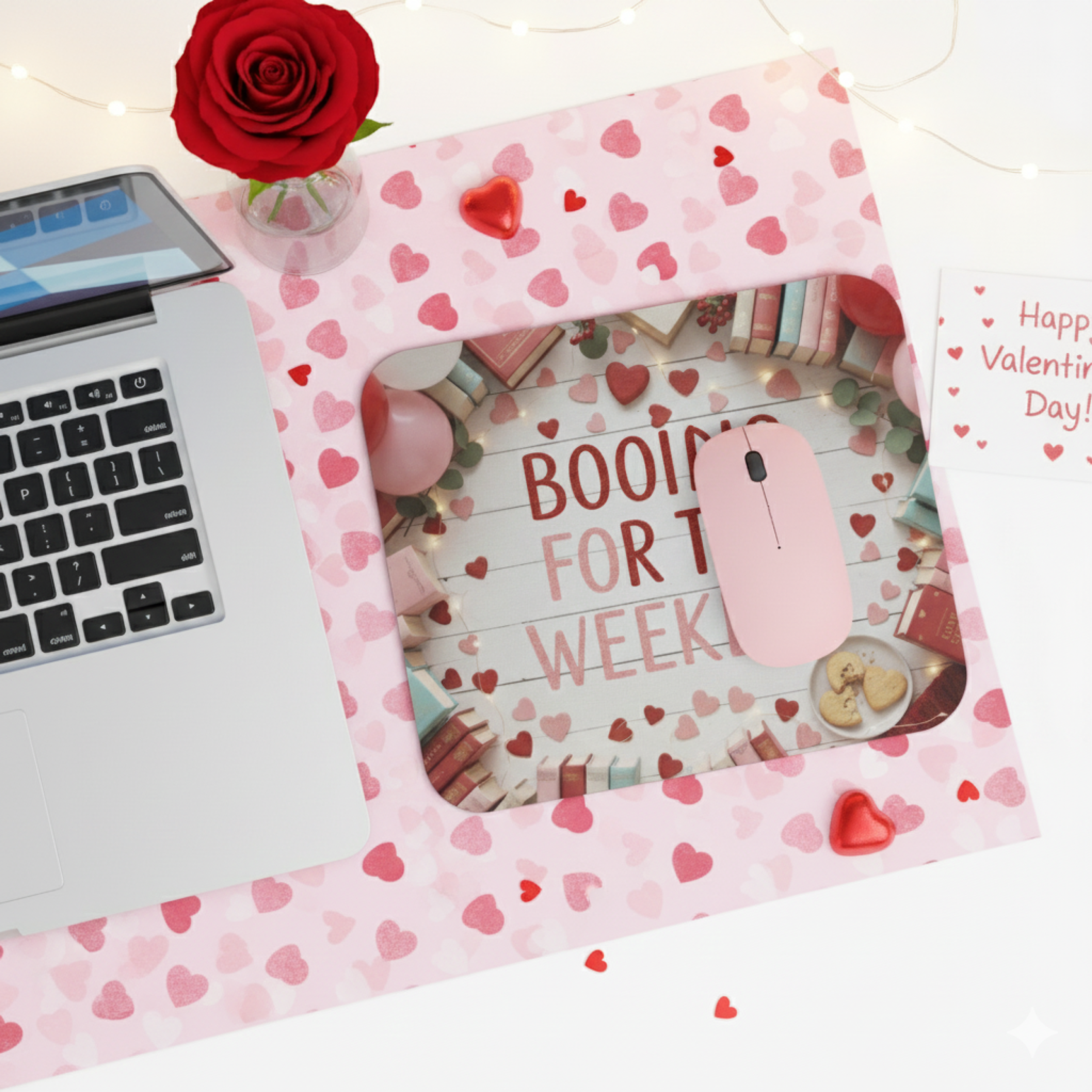 Booked For The Weekend - Valentine's Day - Mouse Pad (Rectangle) product thumbnail image