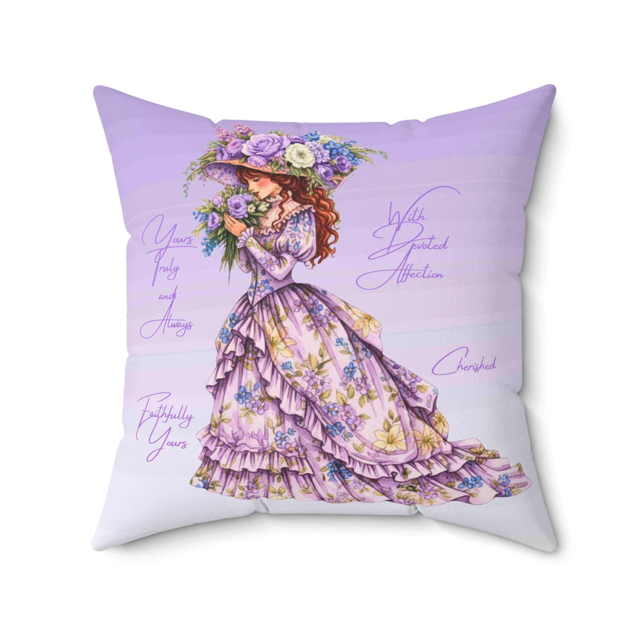 Victorian Lady in Lavender Dress Pillow | The Beloved Collection | Lady in Purple Cushion product thumbnail image Victorian Lady in Lavender Dress Pillow | The Beloved Collection | Lady in Purple Cushion product thumbnail image