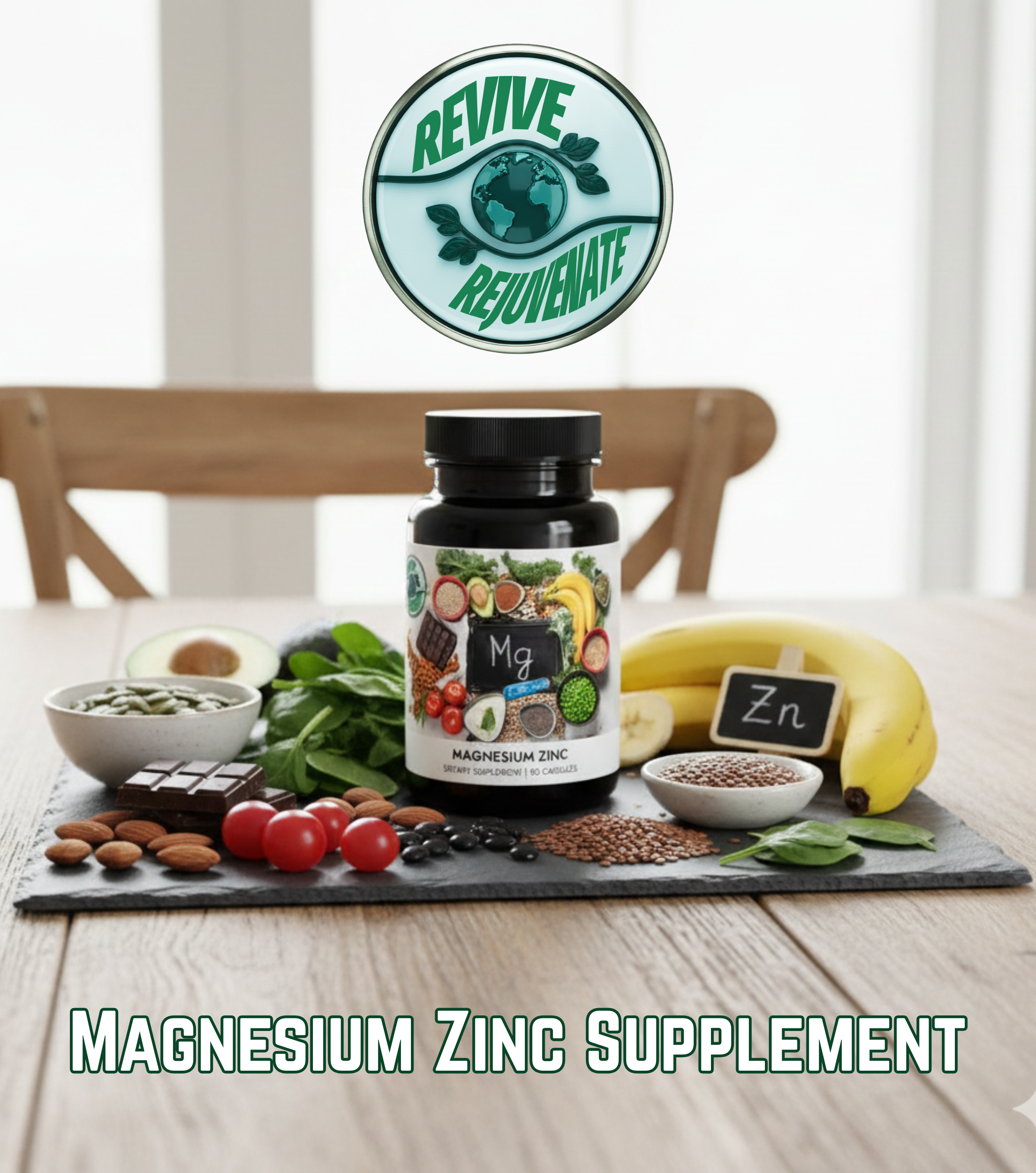 Magnesium & Zinc Performance Supplement (90 Caps) – Advanced Muscle Recovery & Vitality Blend product thumbnail image Magnesium & Zinc Performance Supplement (90 Caps) – Advanced Muscle Recovery & Vitality Blend product thumbnail image