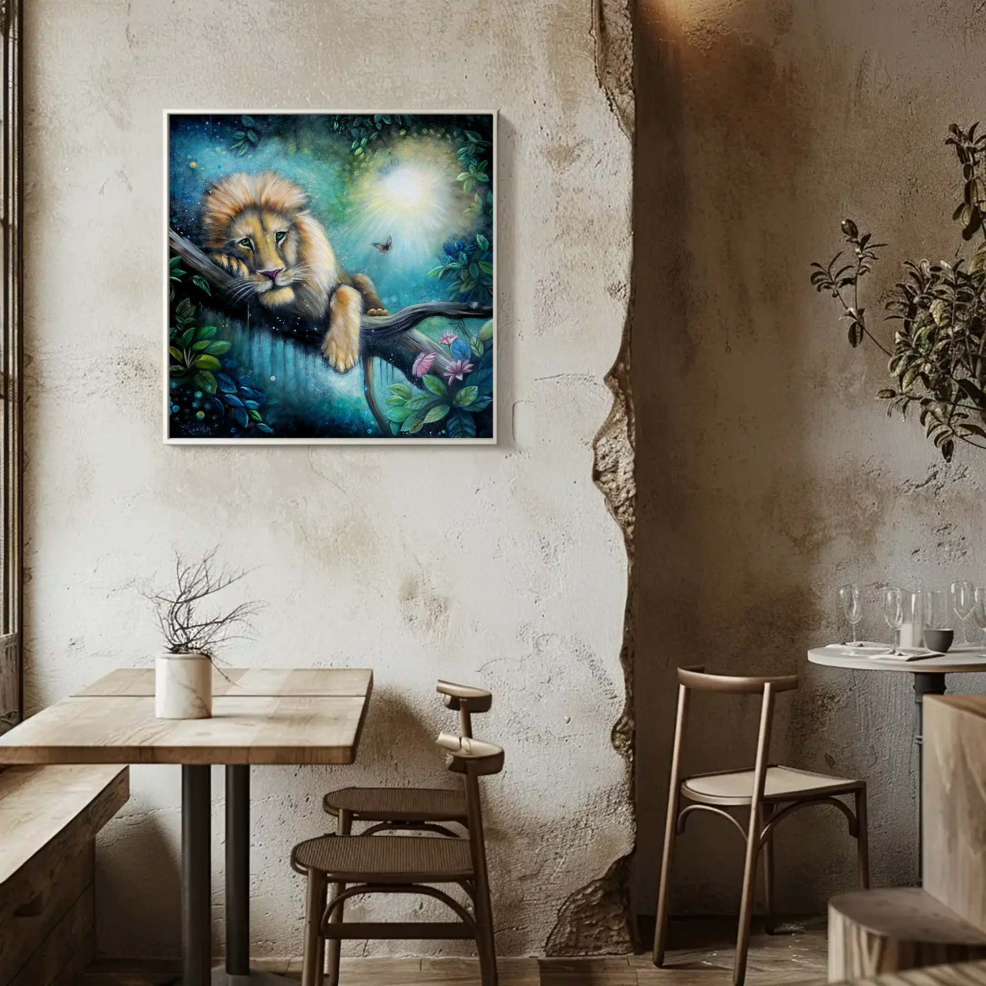 Keeper of Radiant Stillness Lion in Moonlight Matte Canvas Art – Stretched 1.25" product thumbnail image Keeper of Radiant Stillness Lion in Moonlight Matte Canvas Art – Stretched 1.25" product thumbnail image