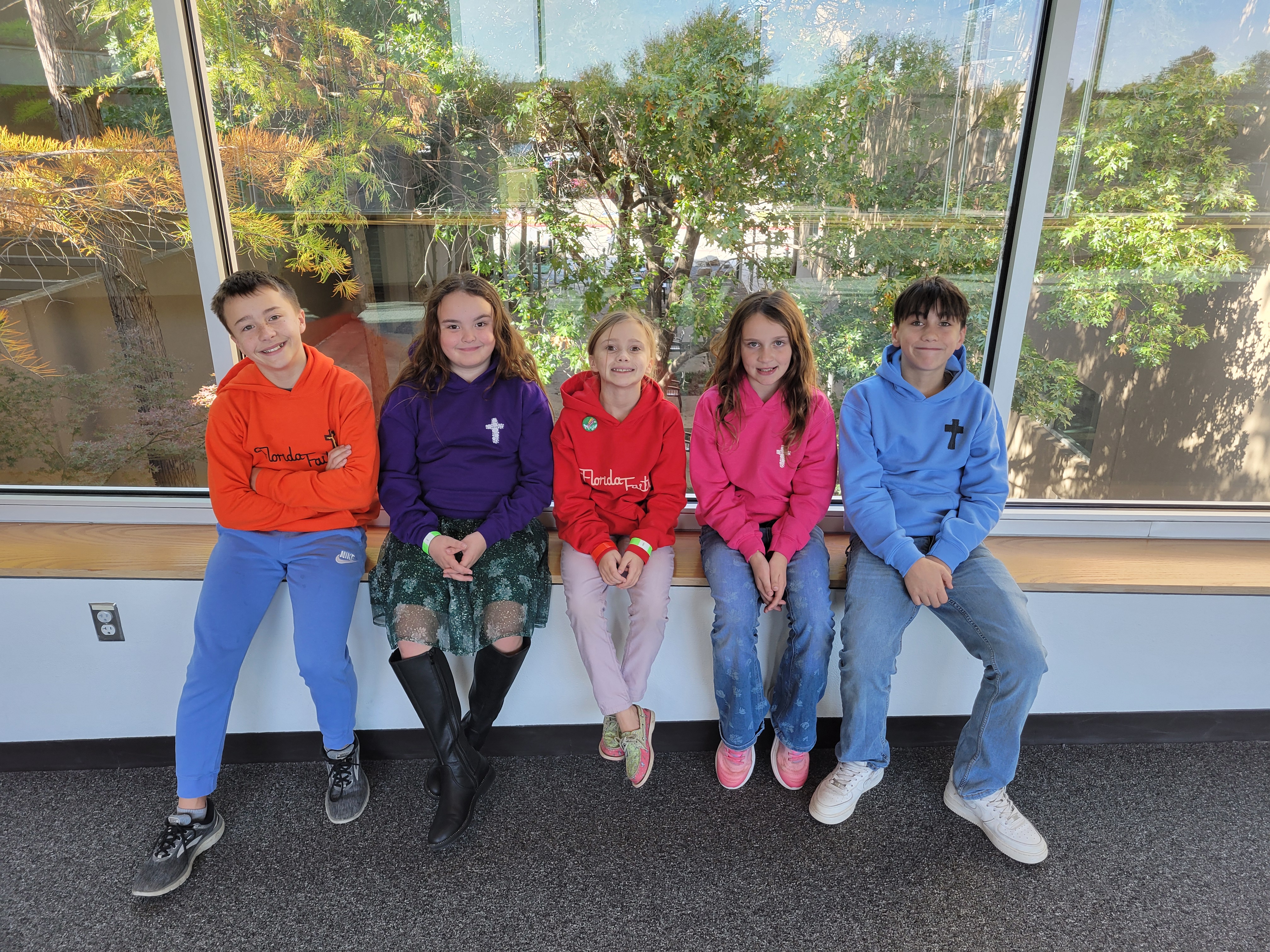 Matthew  19:26 "With God All Things Are Possible" Flowers Cross  Youth Hoodie product thumbnail image