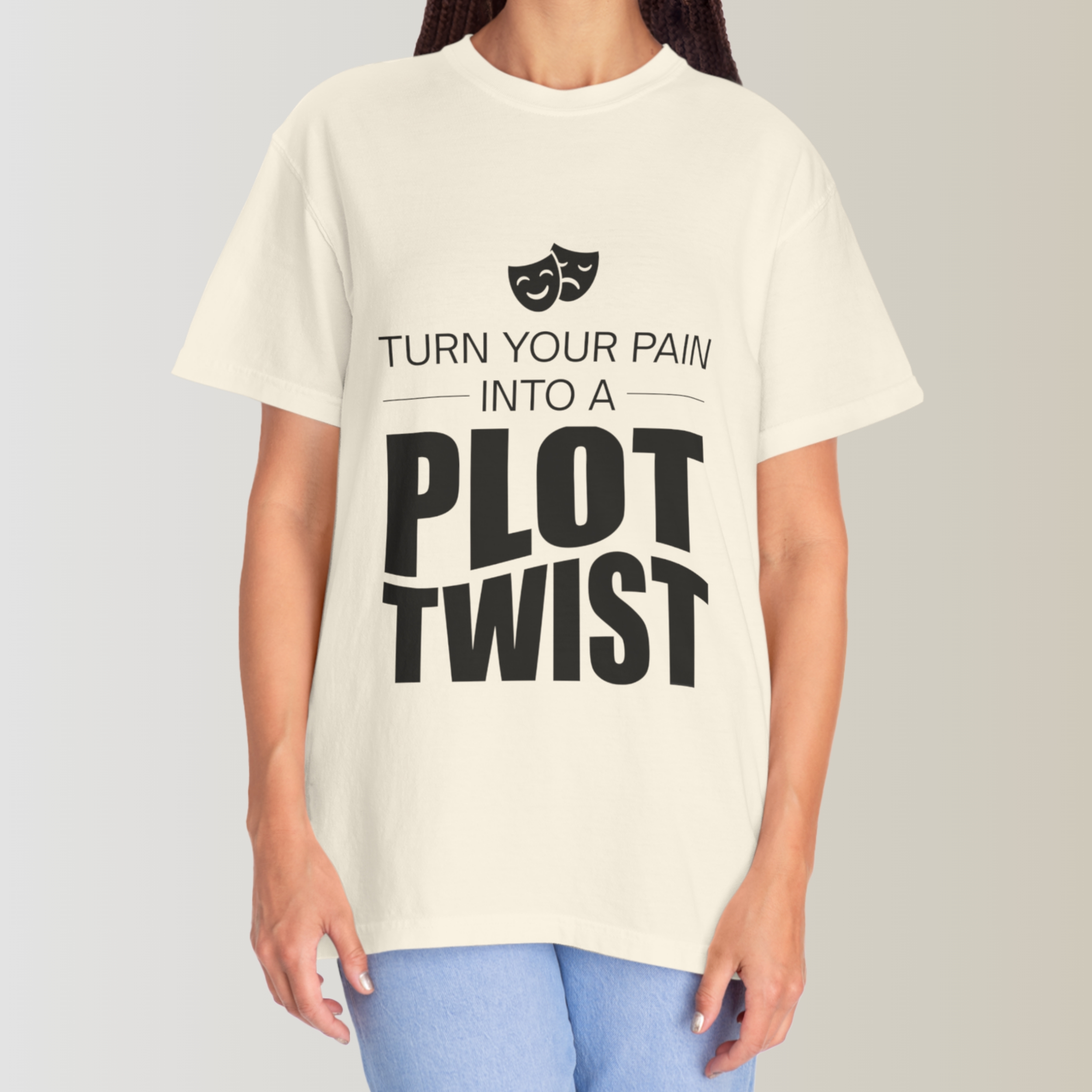 Turn Your Pain Into a Plot Twist – INSPO Tee | Daily Movie Inspiration product thumbnail image