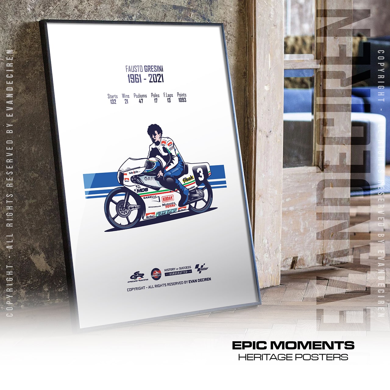 Fausto Gresini 1961–2021 | Heart, Courage, Legacy product thumbnail image Fausto Gresini 1961–2021 | Heart, Courage, Legacy product thumbnail image