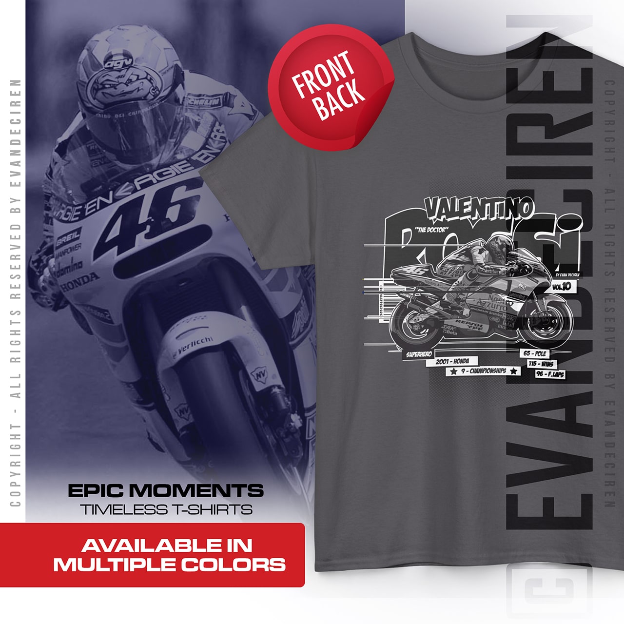 Valentino Rossi 2001 Vol.10 | "The Doctor" Comics product thumbnail image