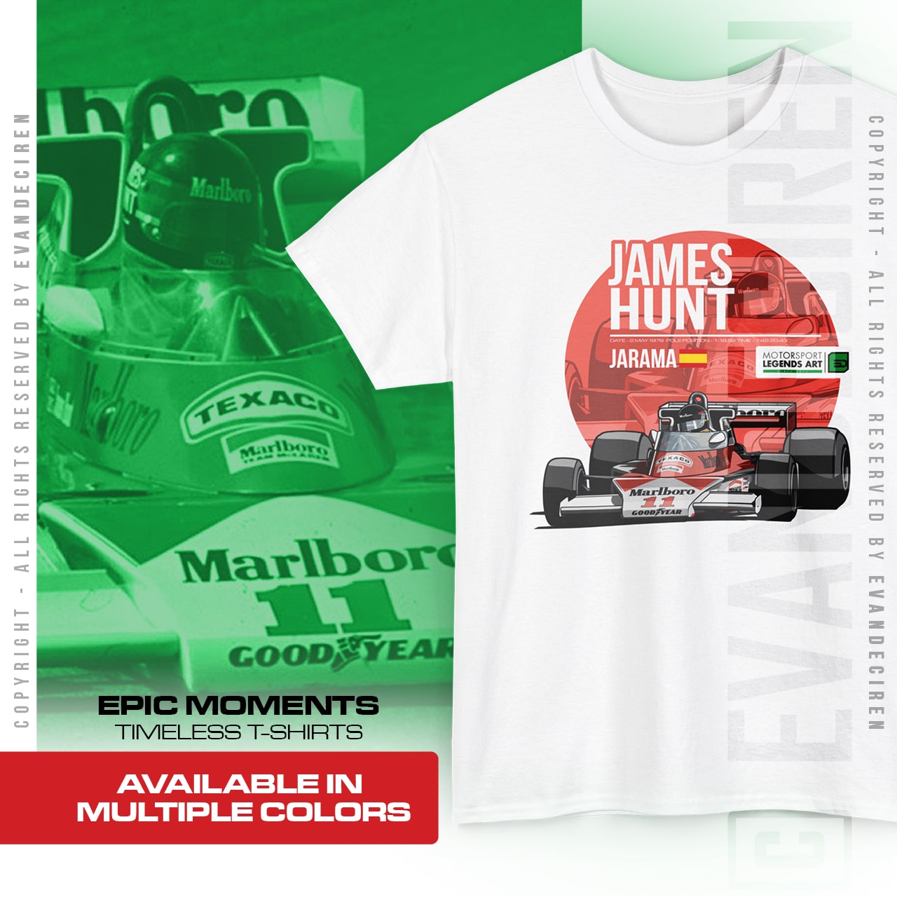 James Hunt 1976 Legend Art | Jarama product thumbnail image