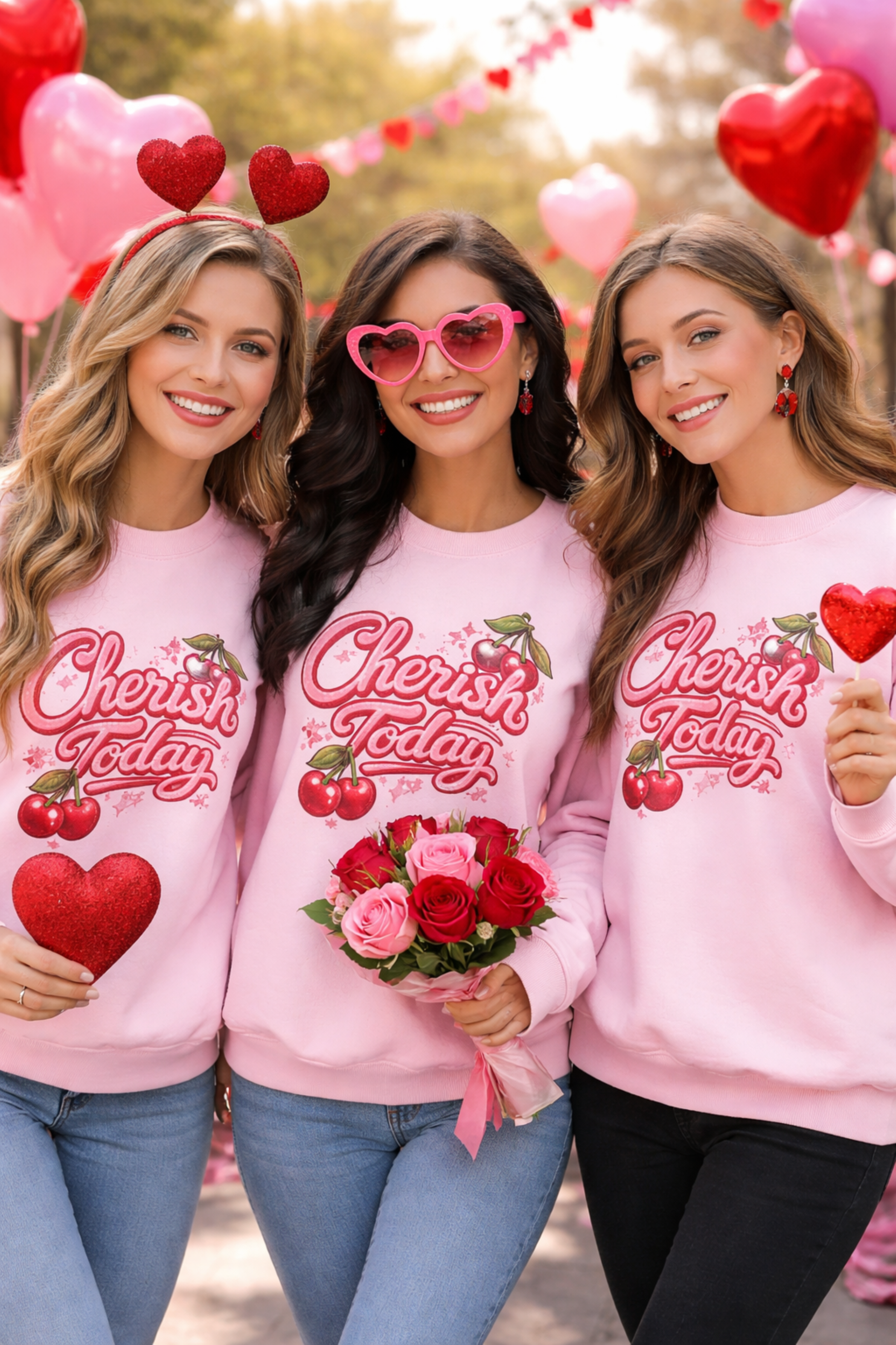 Cherish Today Crewneck Sweatshirt Cozy Sweatshirt product thumbnail image Cherish Today Crewneck Sweatshirt Cozy Sweatshirt product thumbnail image