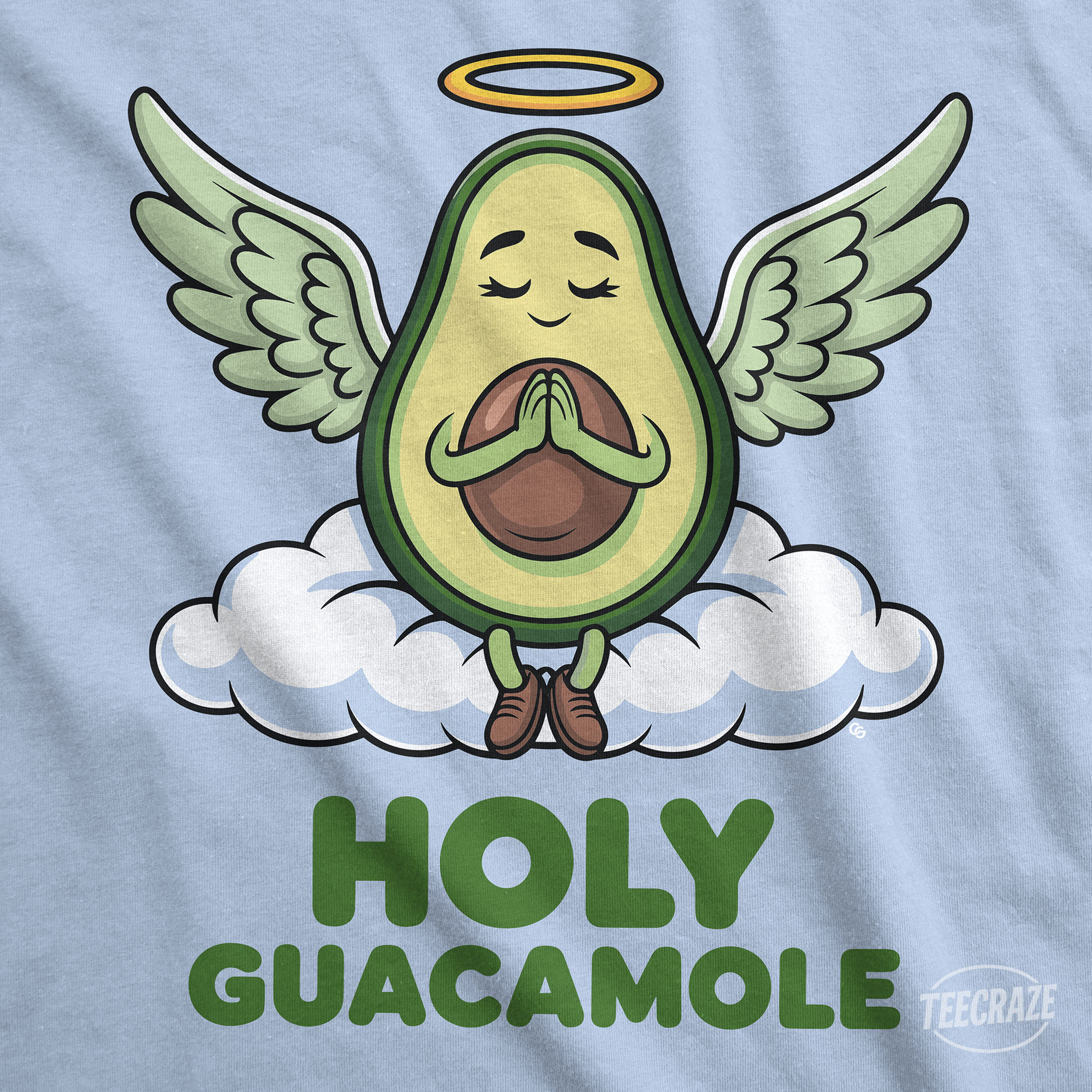 Holy Guacamole Angel Avocado - Funny Food Pun Graphic Unisex T-Shirt product thumbnail image Holy Guacamole Angel Avocado - Funny Food Pun Graphic Unisex T-Shirt product thumbnail image