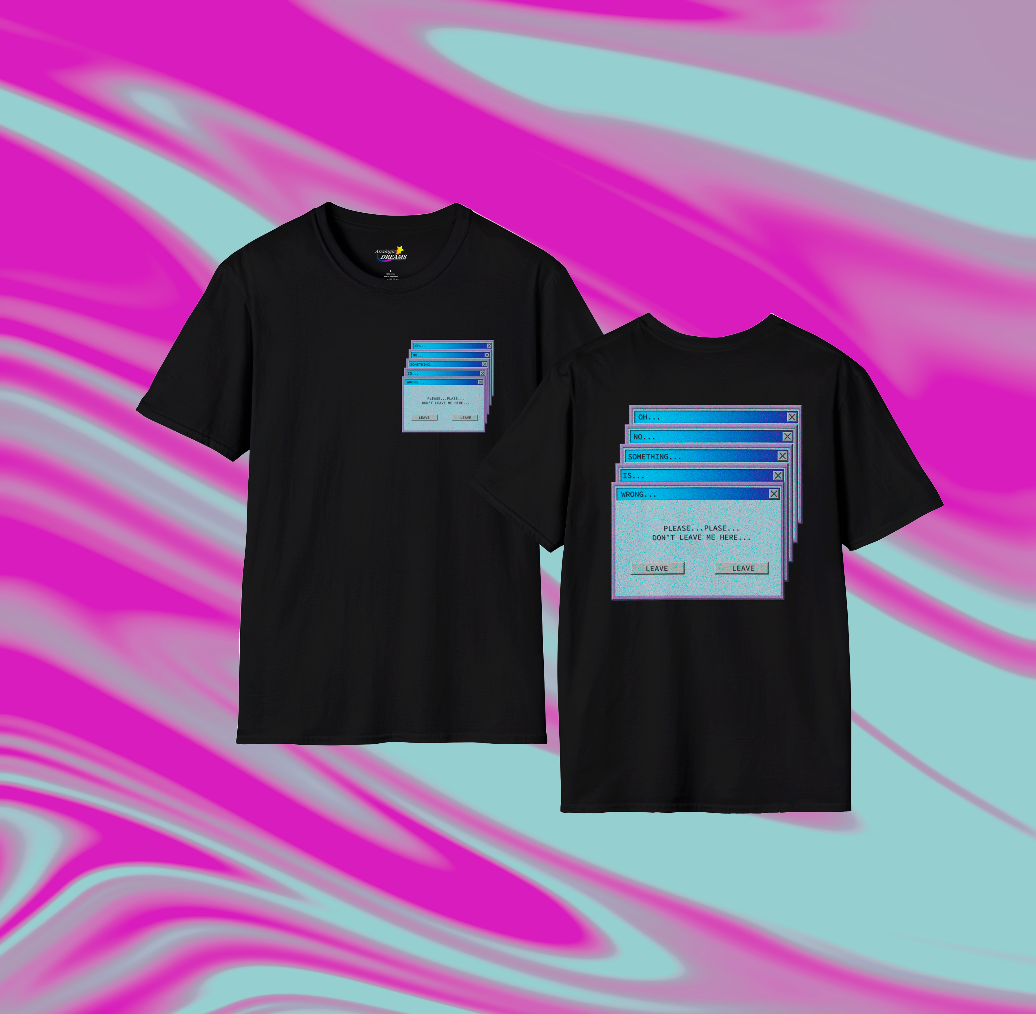 Retro Vibes Unisex Softstyle T-Shirt - Graphic Tee with Error Message Design Retro Vibes Unisex Softstyle T-Shirt - Graphic Tee with Error Message Design