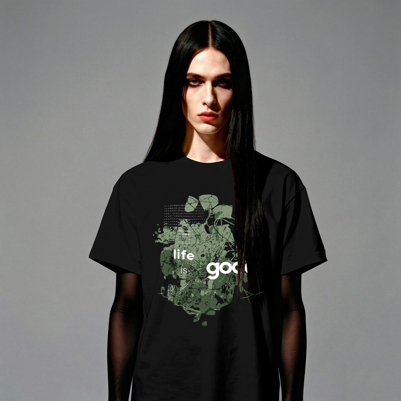 Life Is Good Graphic T-Shirt — Green Nature Vibe