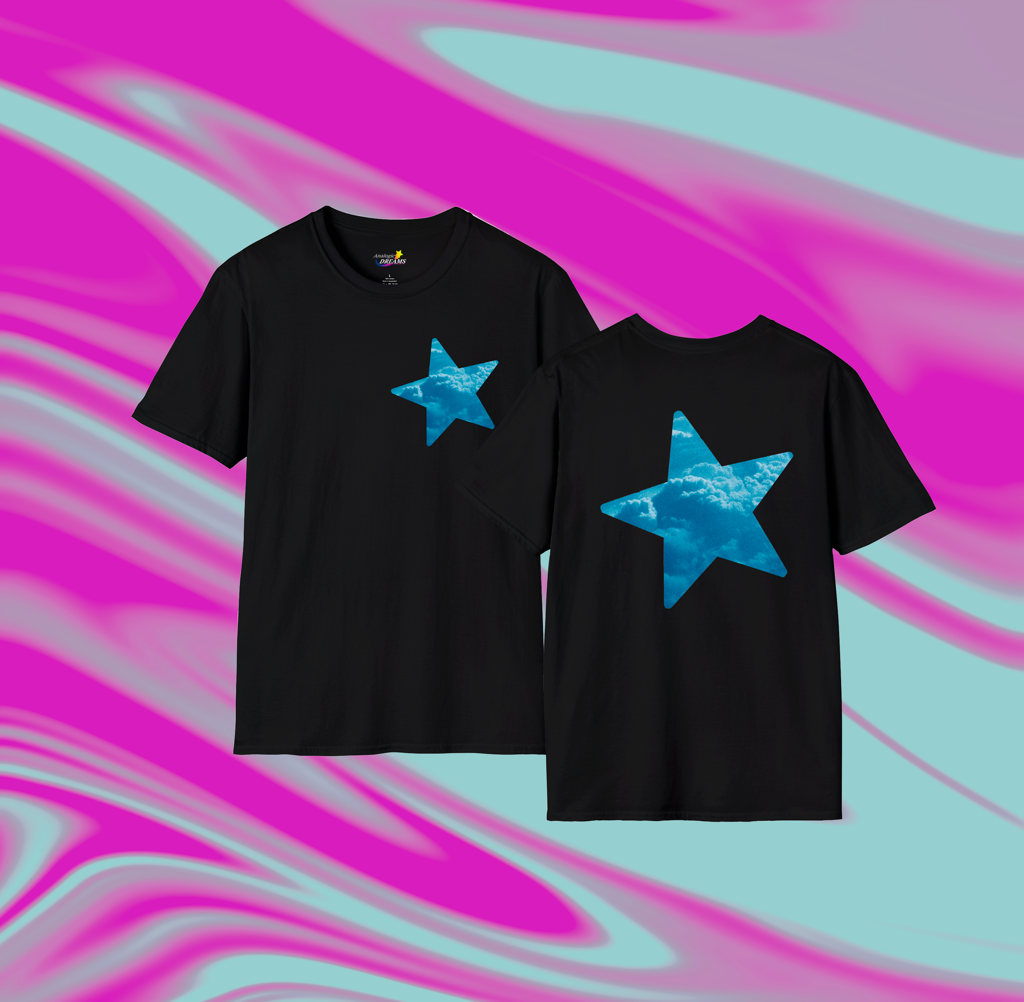 Cloud Star Unisex Softstyle T-Shirt | Trendy & Comfortable Graphic Tee product thumbnail image Cloud Star Unisex Softstyle T-Shirt | Trendy & Comfortable Graphic Tee product thumbnail image