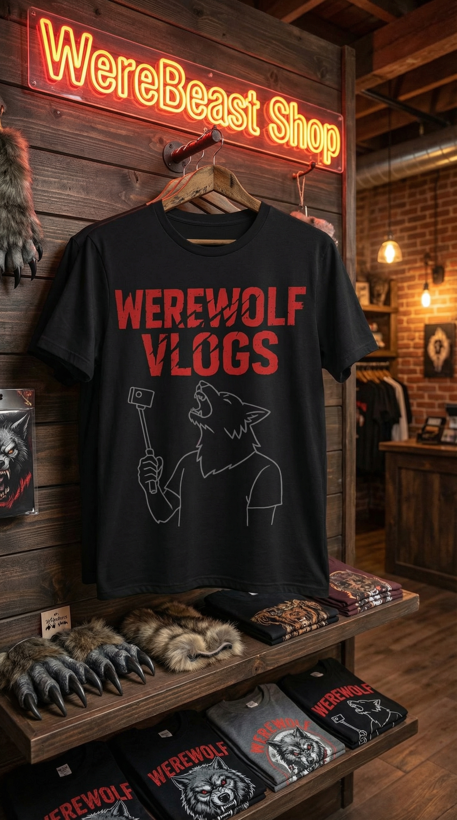 Werewolf Vlogs Tee. WereBeast