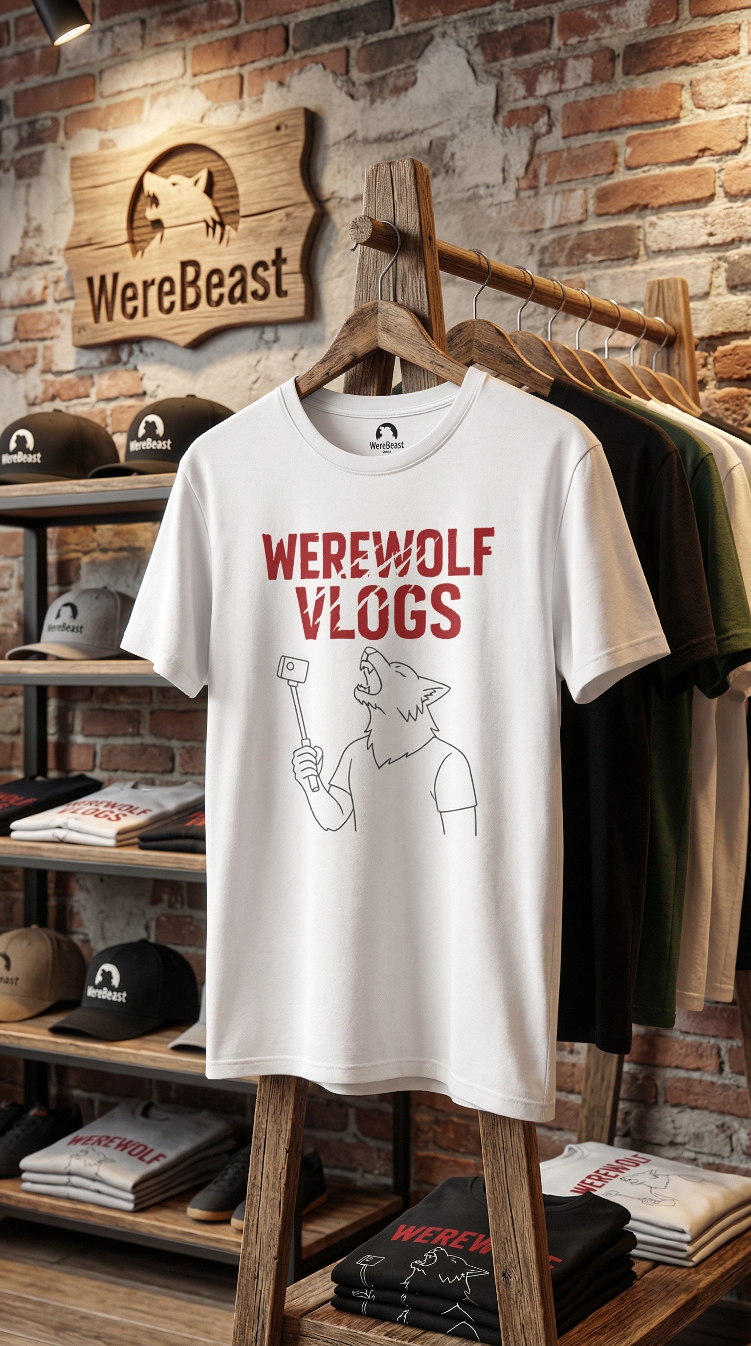 Werewolf Vlogs Tee. WereBeast product thumbnail image