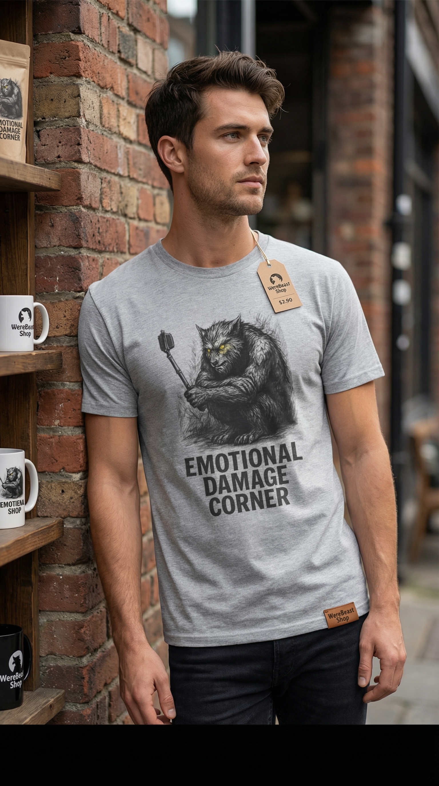 “Emotional Damage Corner” WereBeast Tee product thumbnail image