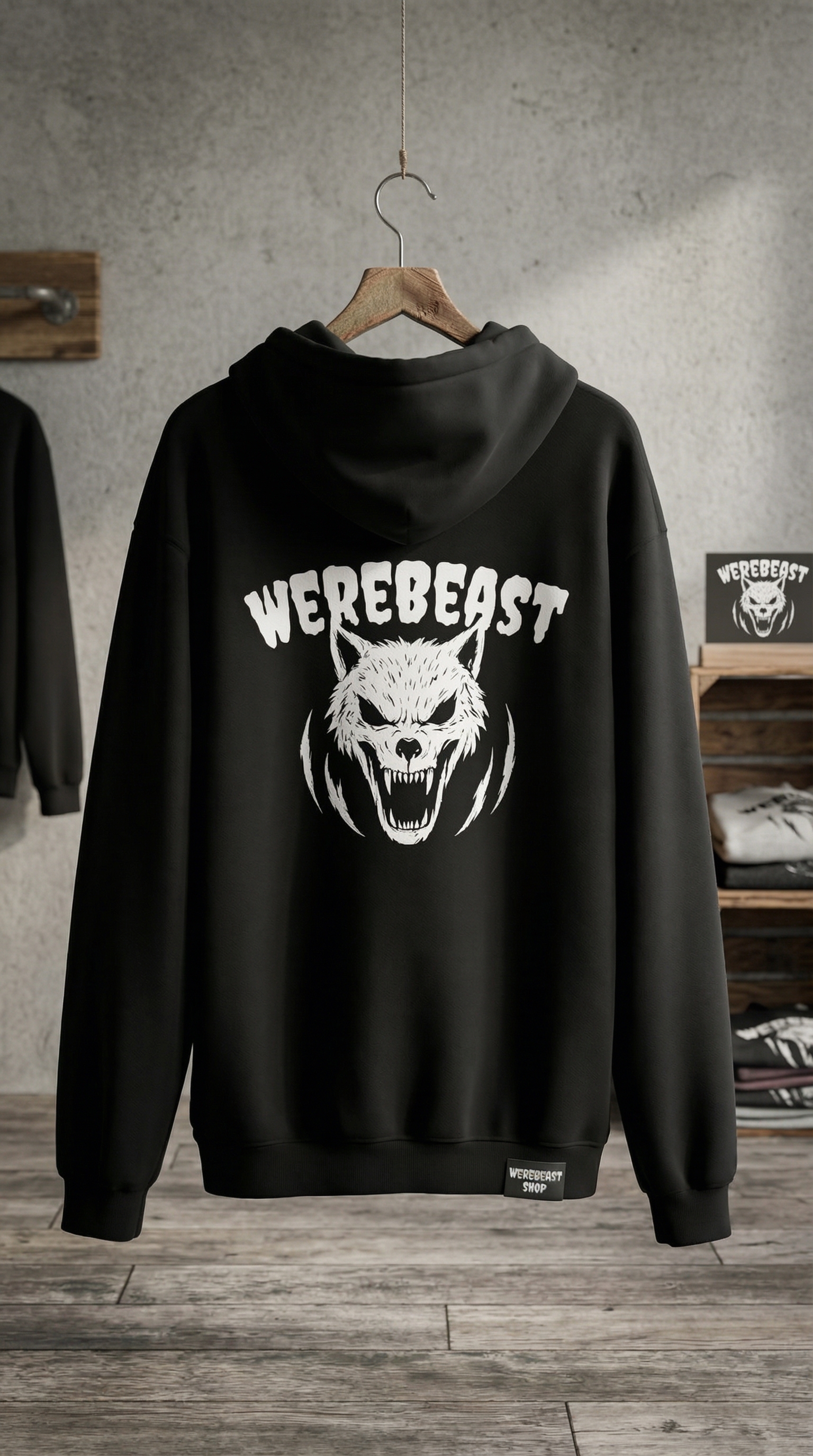 Rheas Favorite WereBeast Hoodie, Skull Design, Unisex Sweatshirt, Men & Women Pullover, Gothic Clothing, Halloween Costume product thumbnail image Rheas Favorite WereBeast Hoodie, Skull Design, Unisex Sweatshirt, Men & Women Pullover, Gothic Clothing, Halloween Costume product thumbnail image