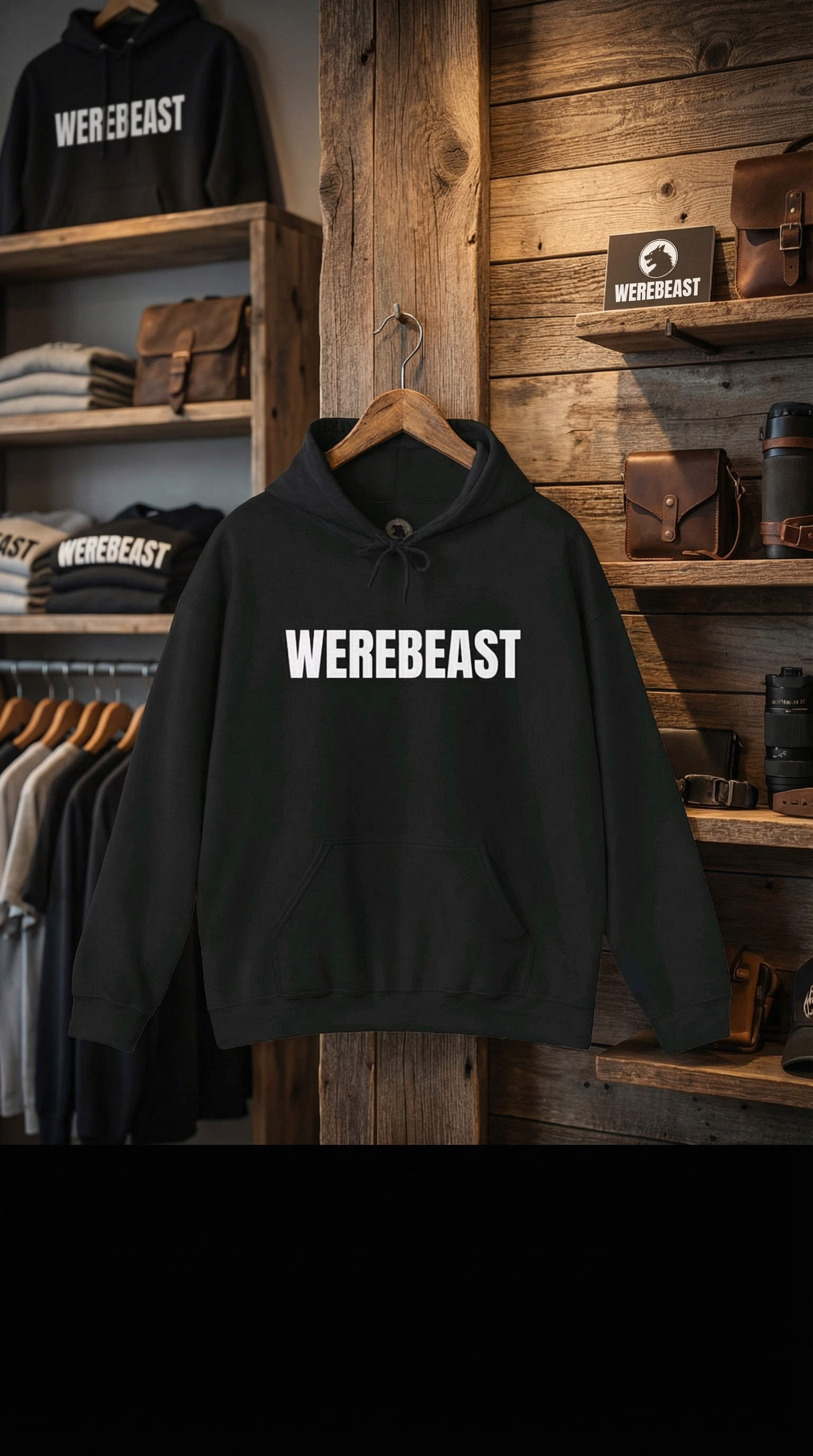 WearBeast Hoodie, Heavy Blend Sweatshirt, Unisex Hooded Jumper for Nightfall, Primal Design, Gift for Hunters, Forged in the Hunt, Warm product thumbnail image
