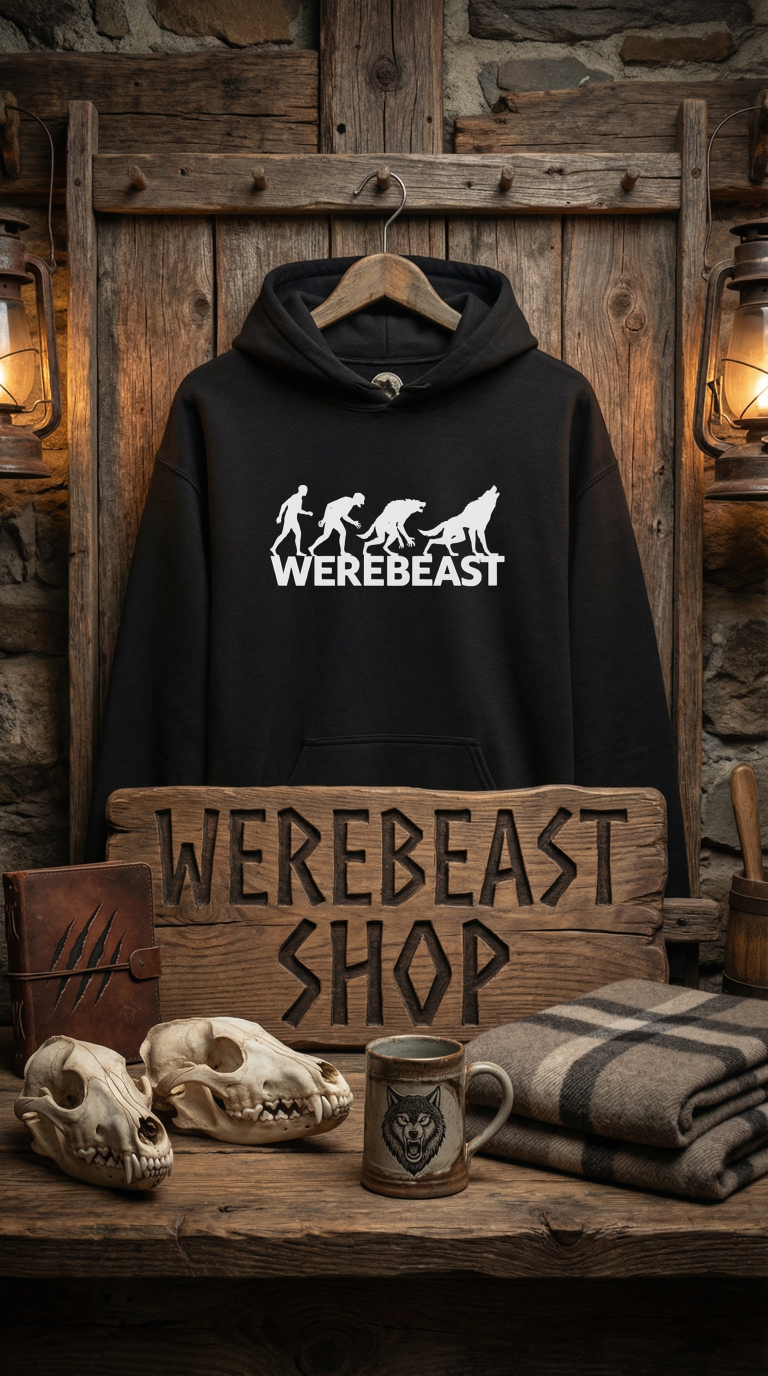 🔥 “Evolution of the WereBeast” Hoodie 🐺 product thumbnail image