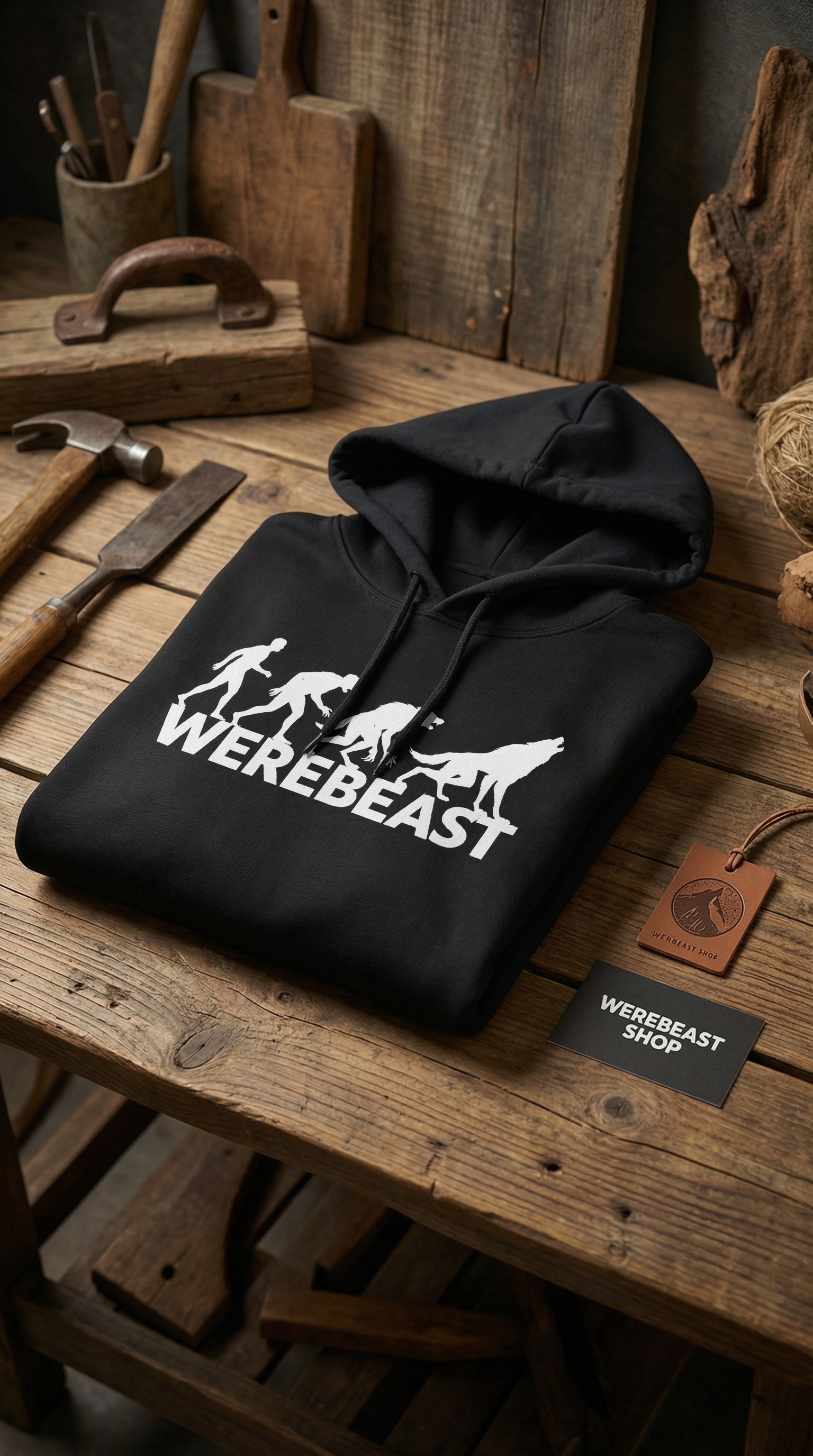 🔥 “Evolution of the WereBeast” Hoodie 🐺 product thumbnail image 🔥 “Evolution of the WereBeast” Hoodie 🐺 product thumbnail image