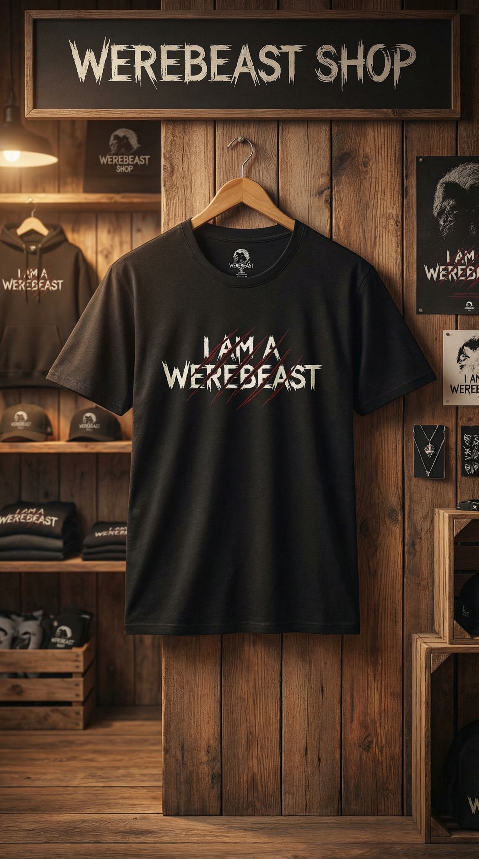 I Am a WereBeast Graphic Tee – Savage Streetwear product thumbnail image I Am a WereBeast Graphic Tee – Savage Streetwear product thumbnail image