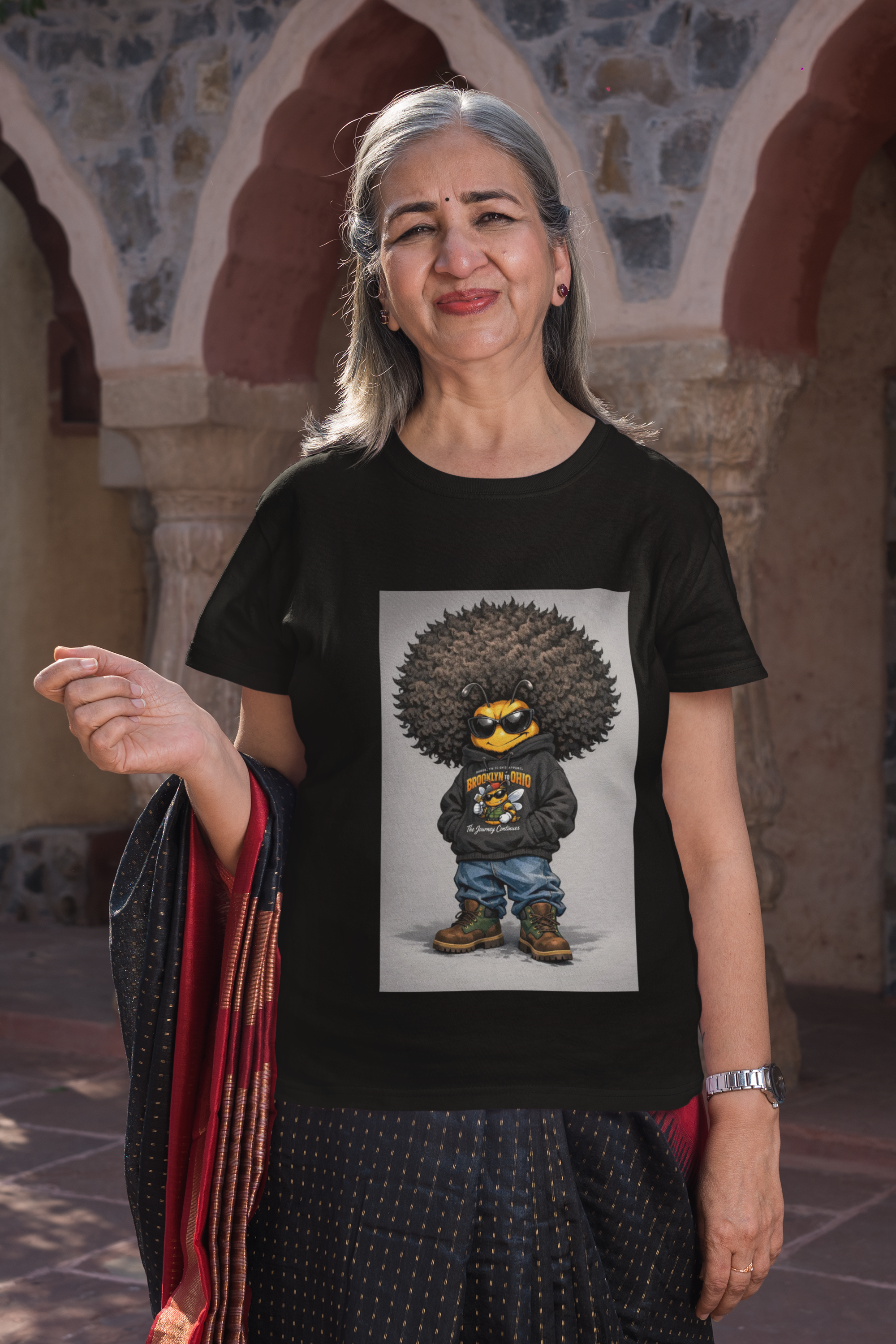 Unisex Softstyle T-Shirt — Heritage Afro Bee product thumbnail image Unisex Softstyle T-Shirt — Heritage Afro Bee product thumbnail image