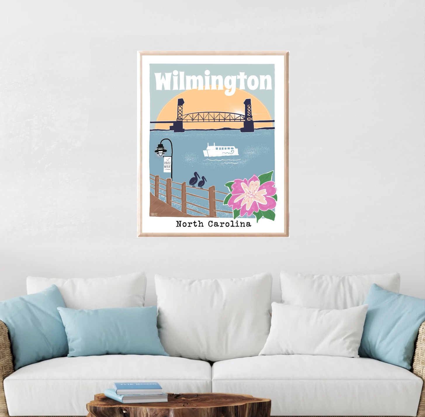 Wilmington, North Carolina Vintage Travel Poster — Matte Vertical Poster product thumbnail image Wilmington, North Carolina Vintage Travel Poster — Matte Vertical Poster product thumbnail image
