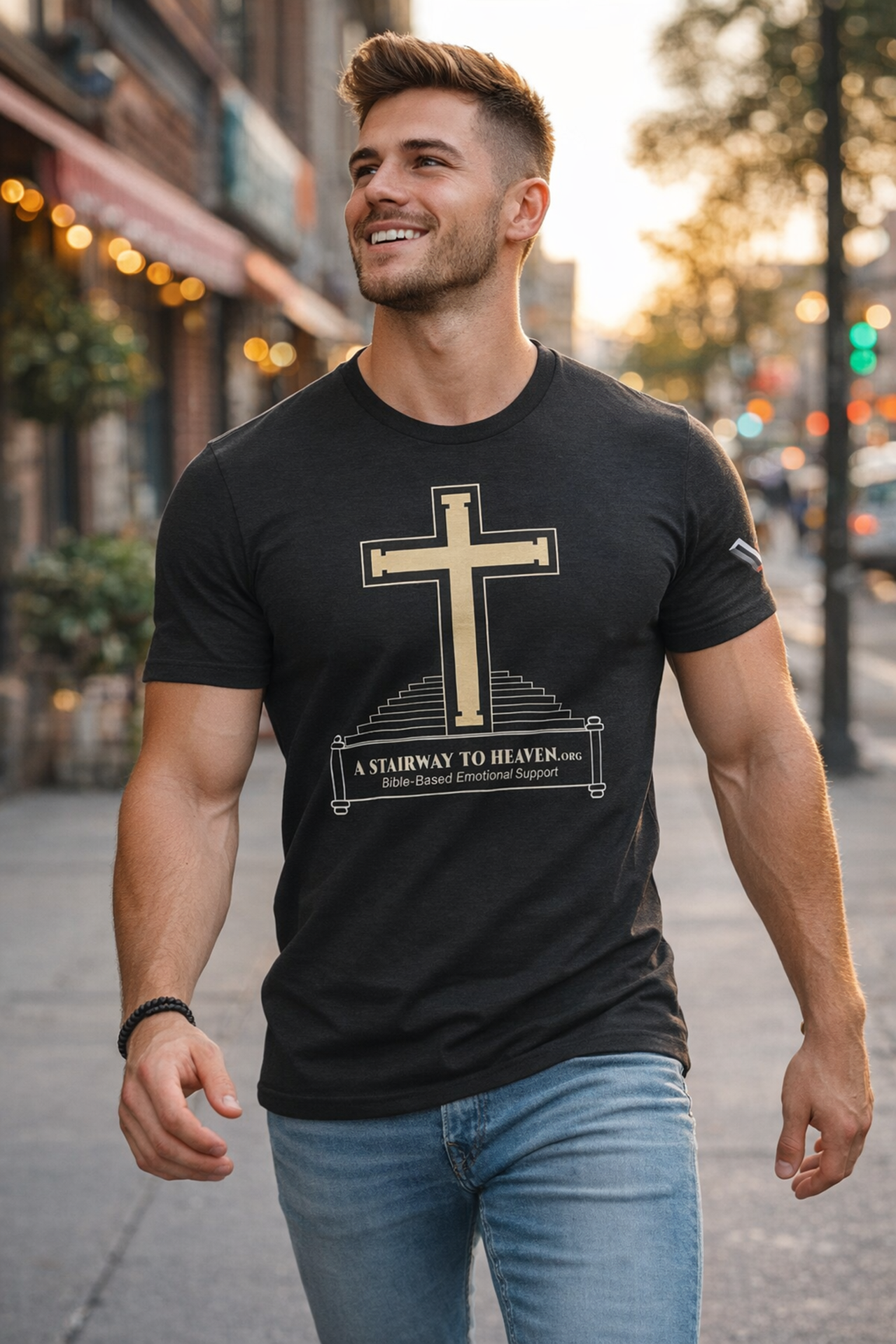 streeT-shirts - A Stairway to Heaven Collection - Inspirational Religious T-Shirt product thumbnail image streeT-shirts - A Stairway to Heaven Collection - Inspirational Religious T-Shirt product thumbnail image