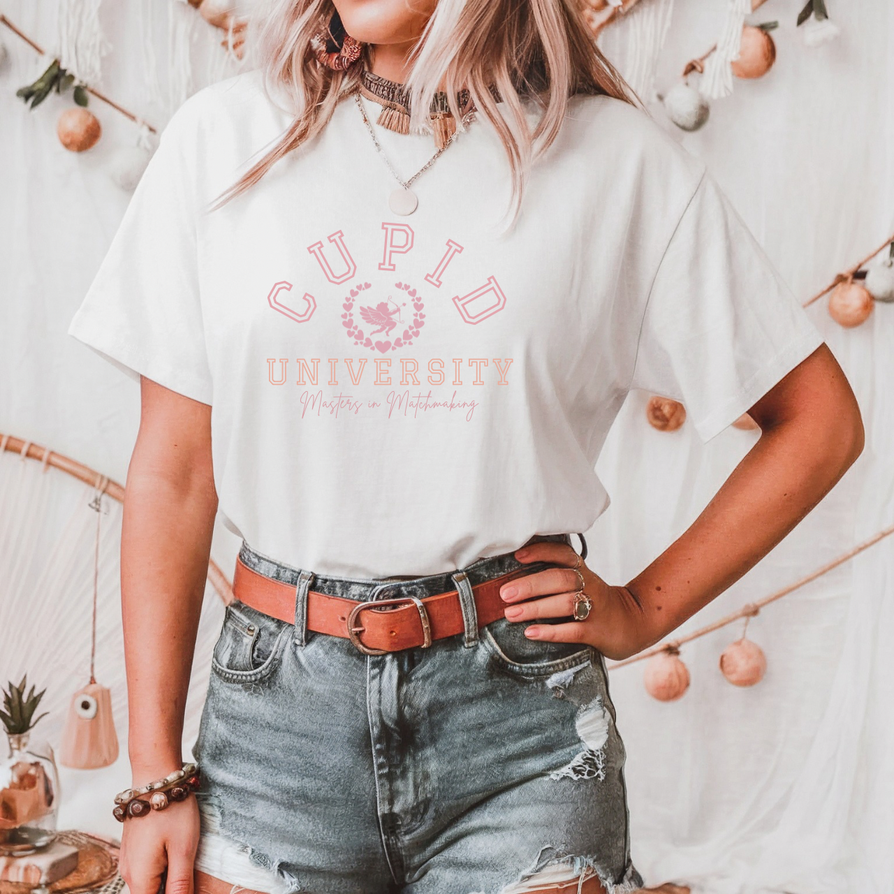 Cupid University Masters in Matchmaking Valentine Tee product thumbnail image Cupid University Masters in Matchmaking Valentine Tee product thumbnail image