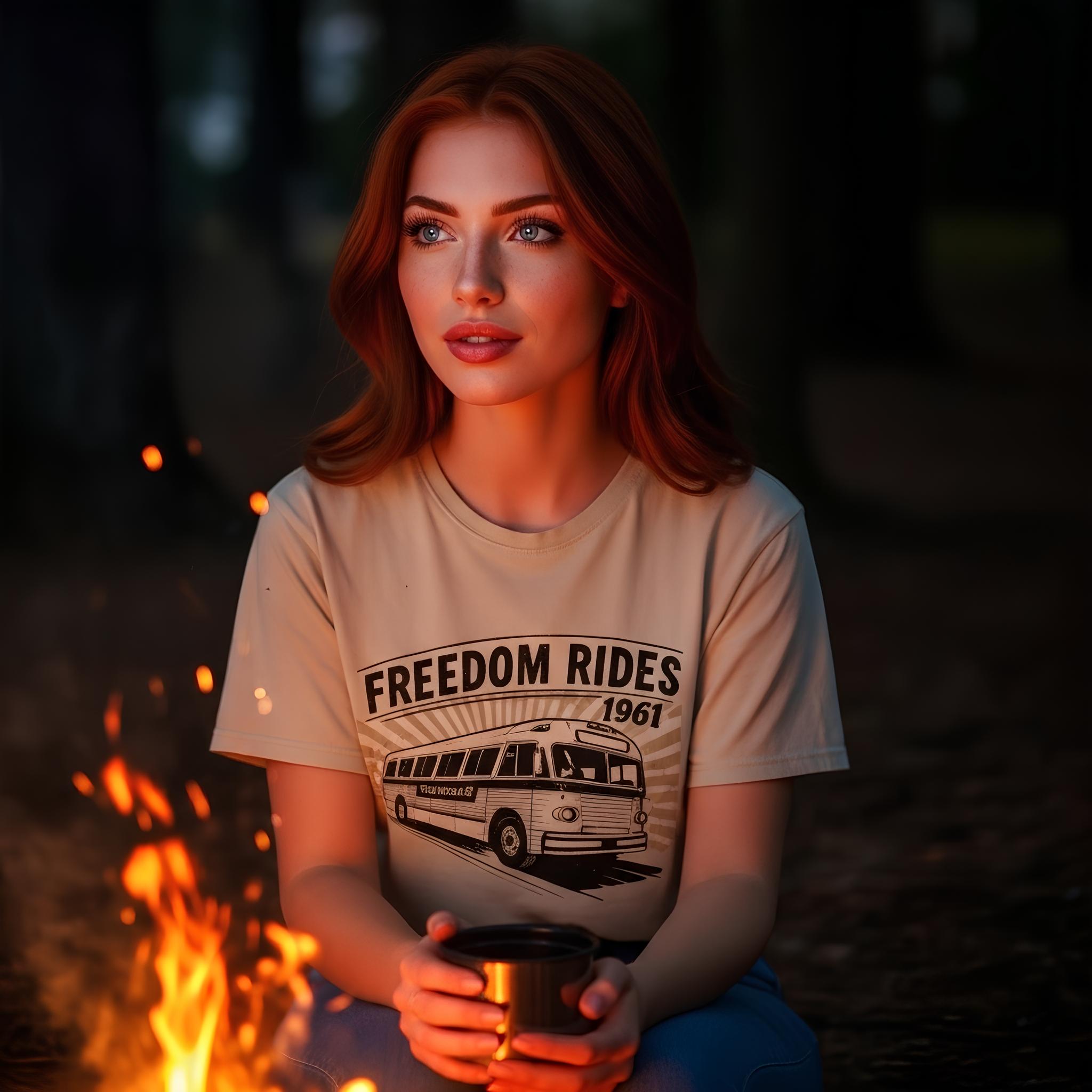 Freedom Rides 1961 Vintage Bus T-Shirt — Civil Rights Tribute Tee