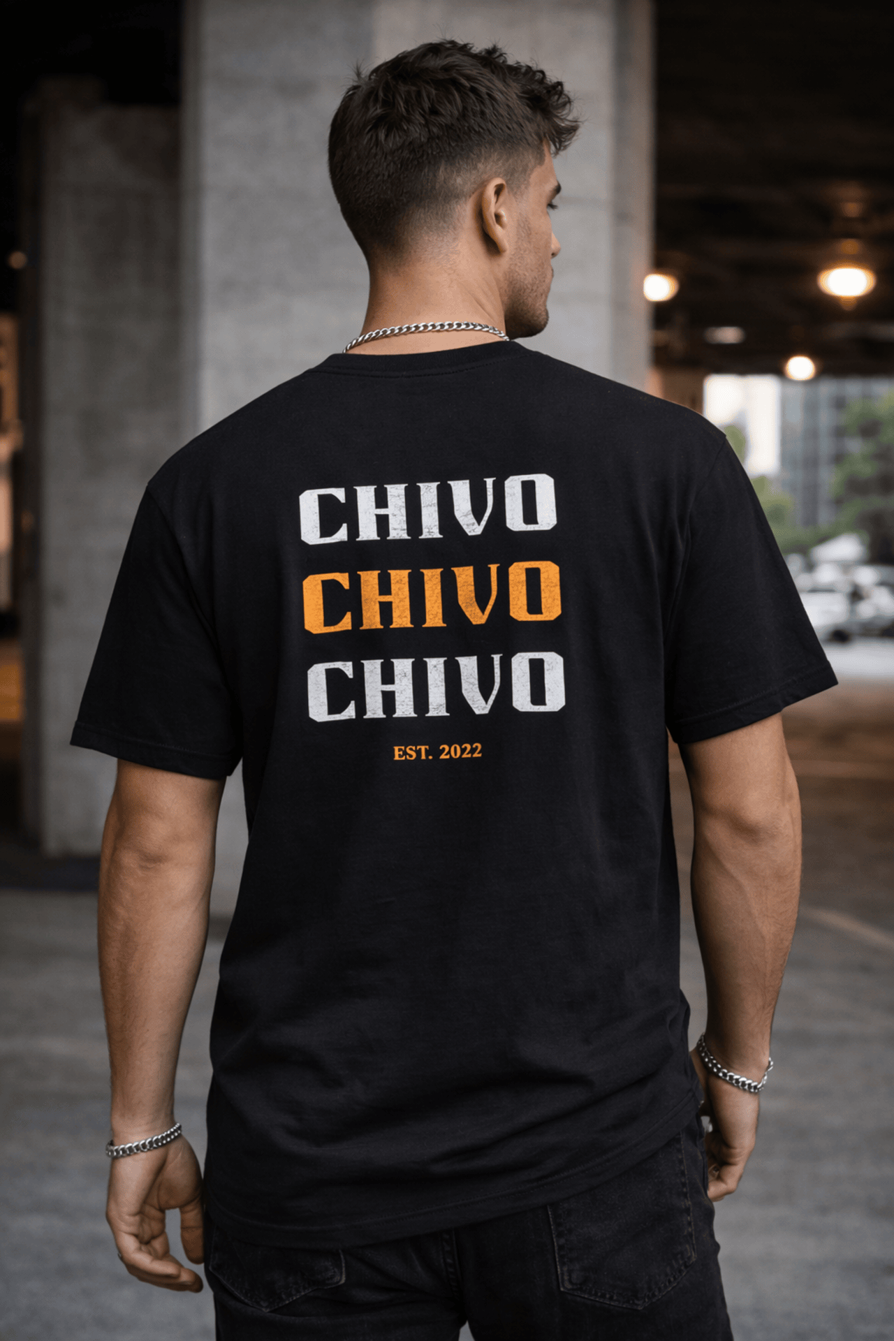 CHIVO Repeat Logo Tee product thumbnail image