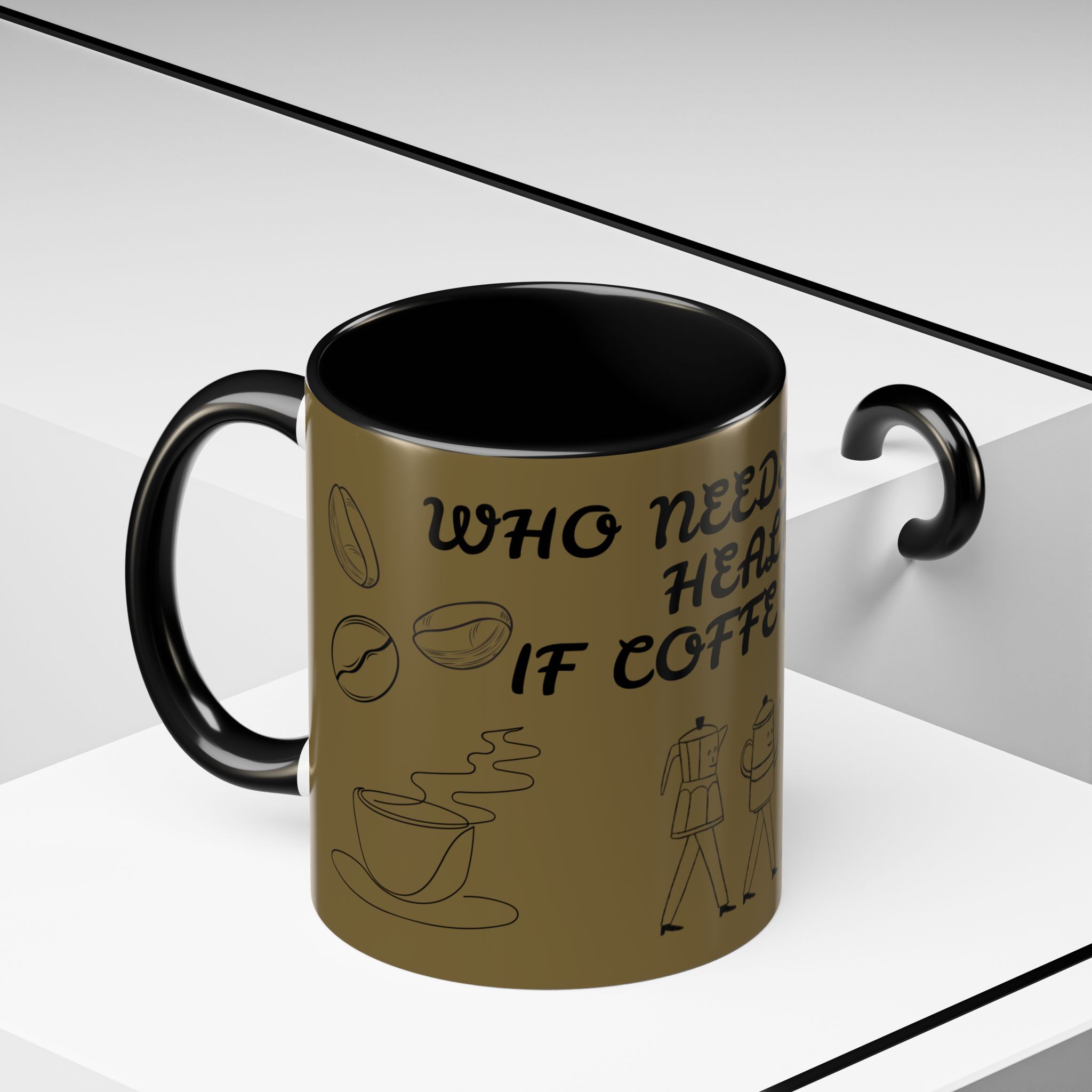 “Who Needs Mental Health If Coffee Exists?” Funny Coffee Mug – Relatable Humor Gift for Coffee Lovers product thumbnail image
